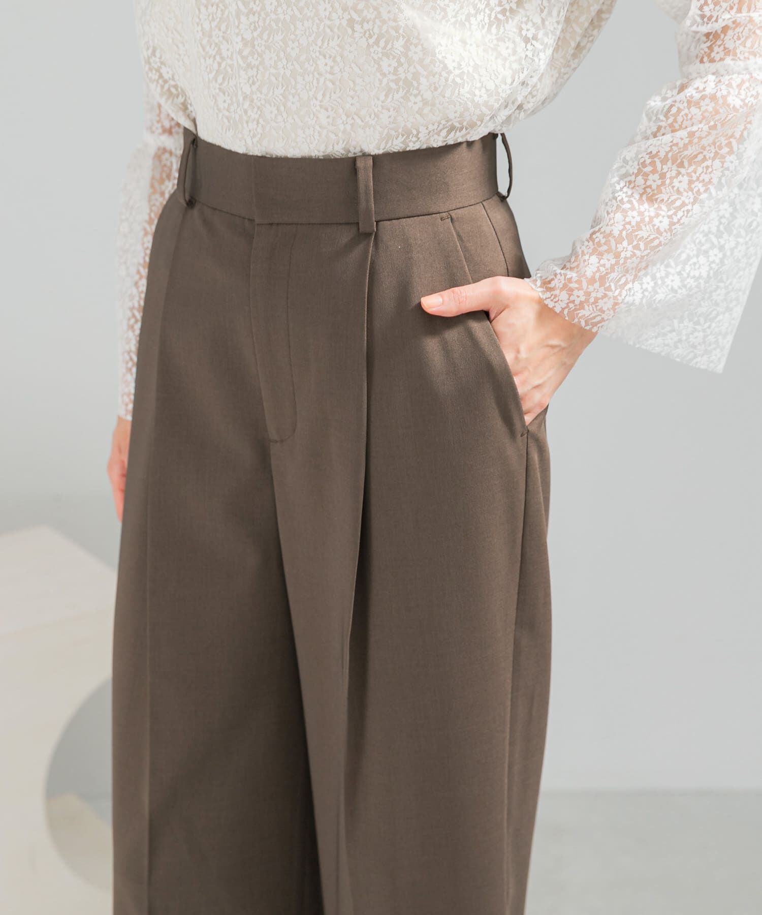 URBAN RESEARCH ROSSO「防シワハイウエストワイドスラックス」|その他|