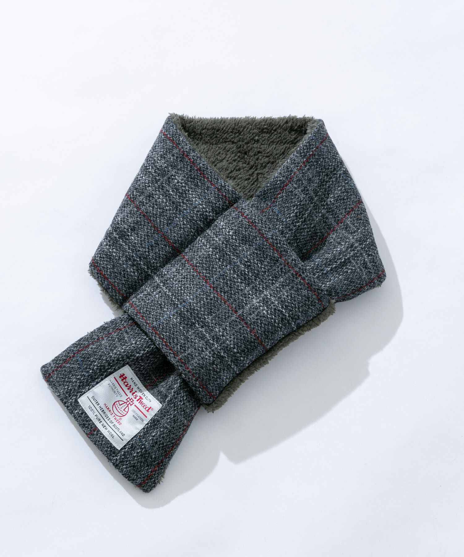 Sonny Label 「HARRIS TWEED中綿マフラー」|マフラー|チャコールグレー