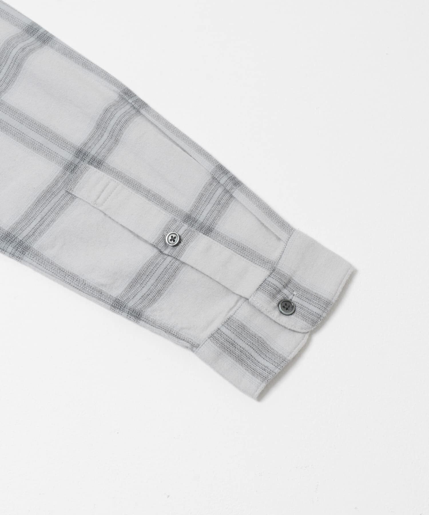 URBAN RESEARCH DOORS「防シワ起毛ネルバンドカラーシャツ」|シャツ・ブラウス|