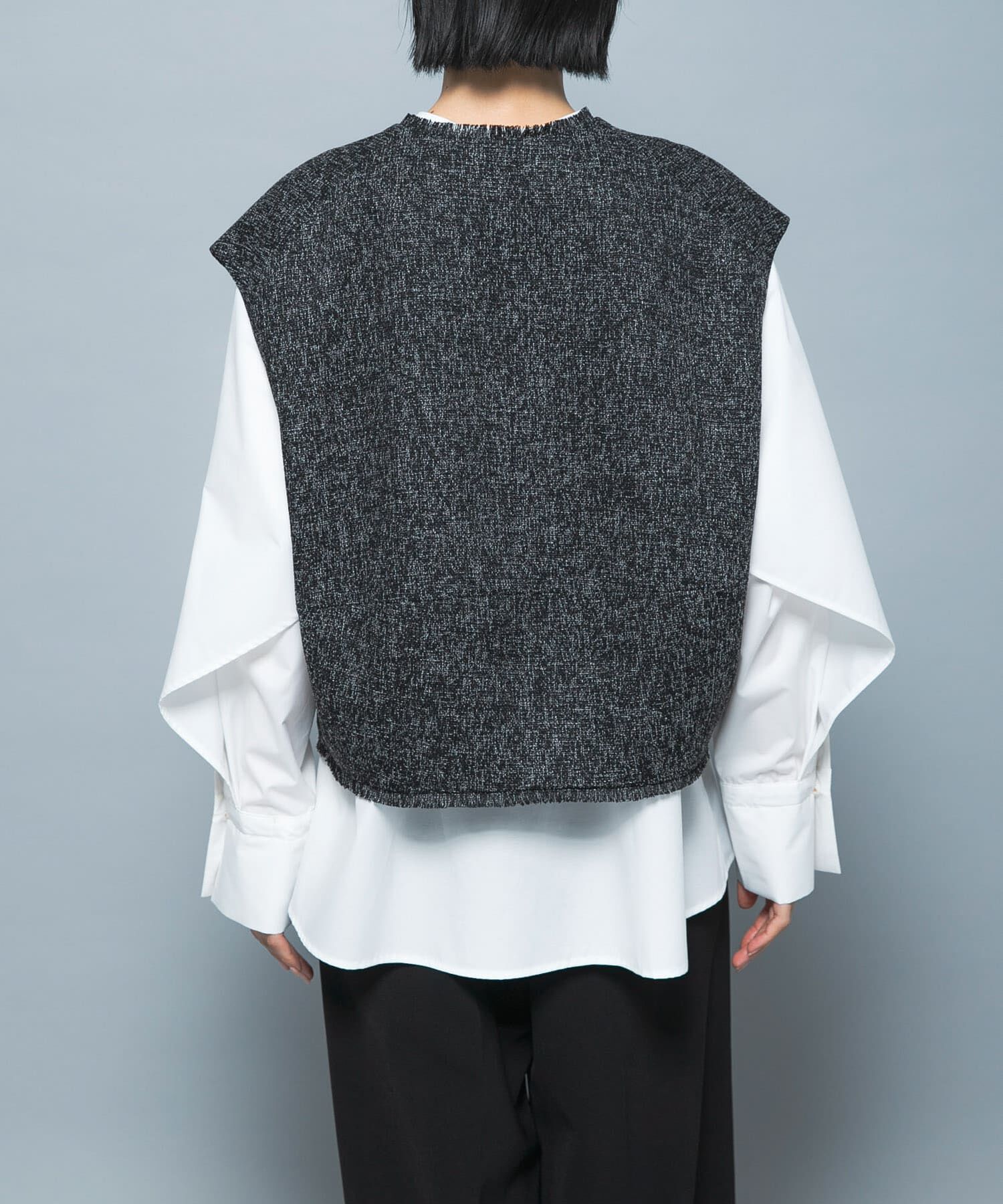 URBAN RESEARCH ROSSO「『別注』CHIGNON&times;ROSSO　ツイードショートベスト」|ベスト・ジレ|