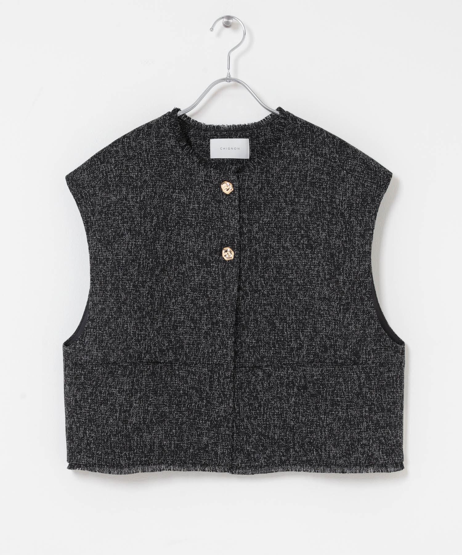 URBAN RESEARCH ROSSO「『別注』CHIGNON&times;ROSSO　ツイードショートベスト」|ベスト・ジレ|