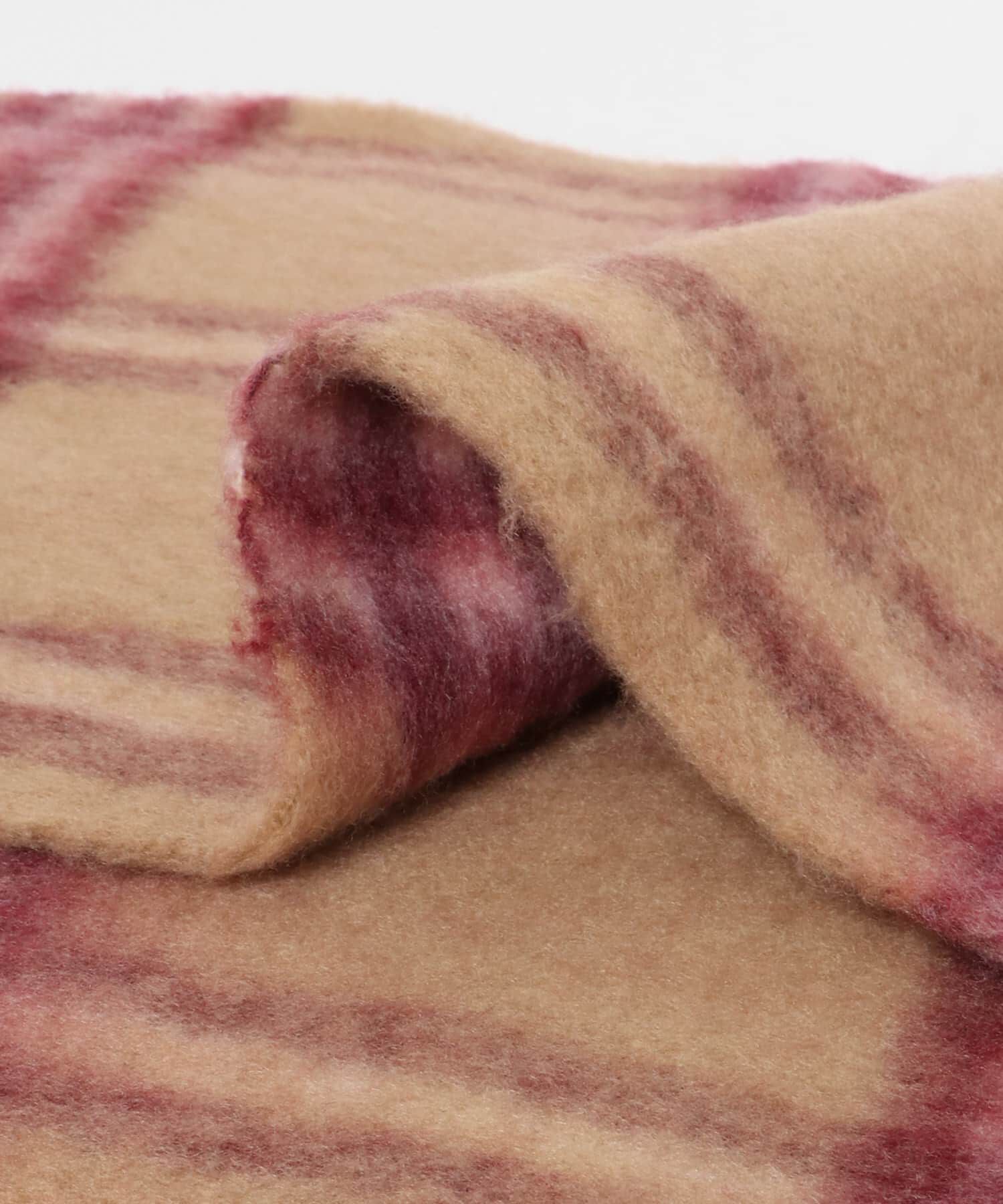  「BIGフリンジチェックストール」|マフラー|