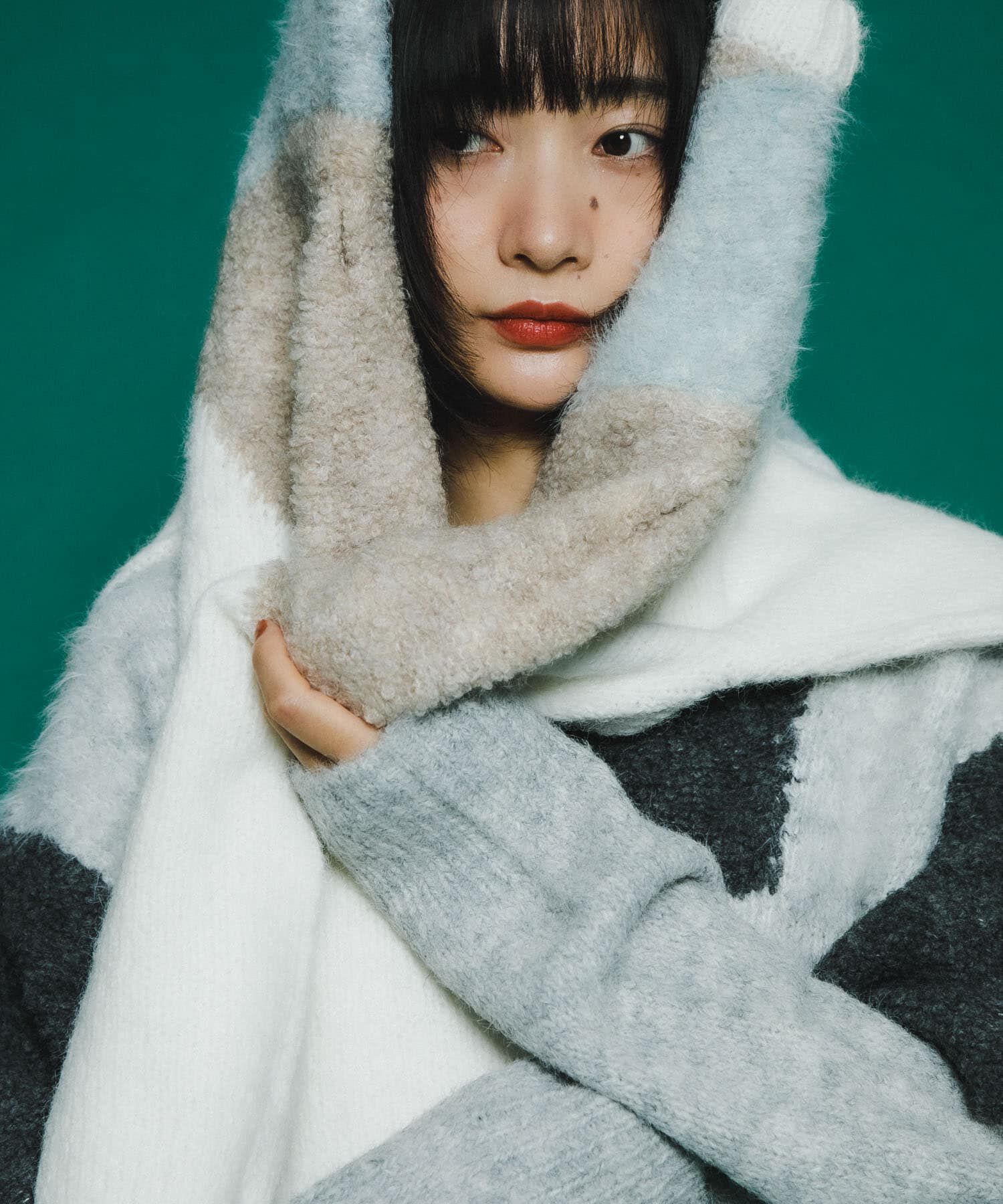  「ブロックチェックニット」|ニット・セーター|