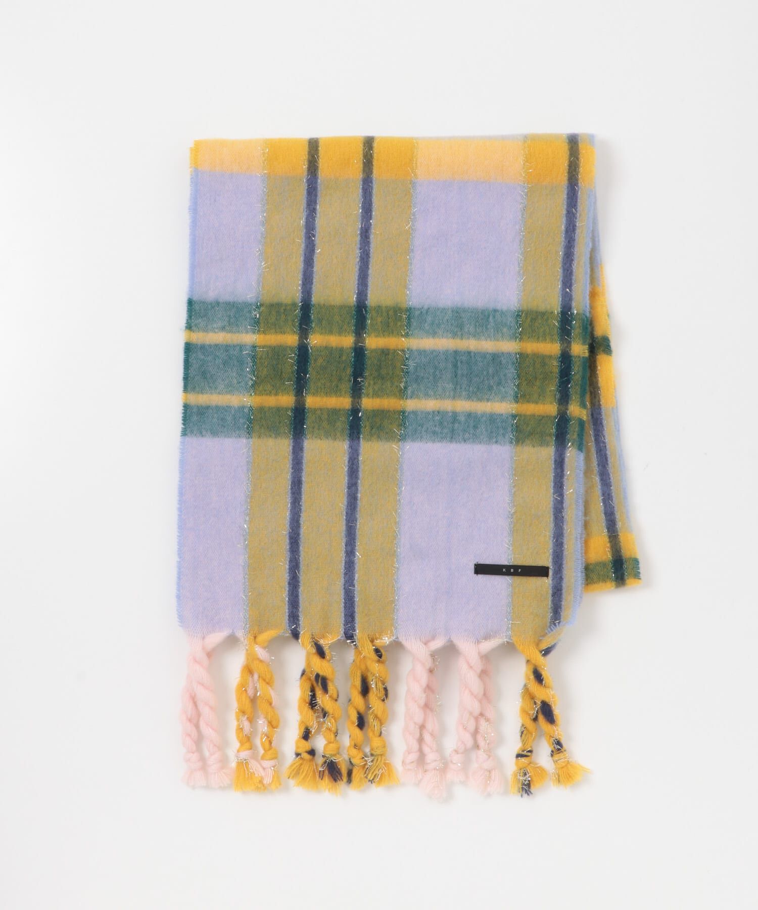  「ラメチェックマフラー」|マフラー|