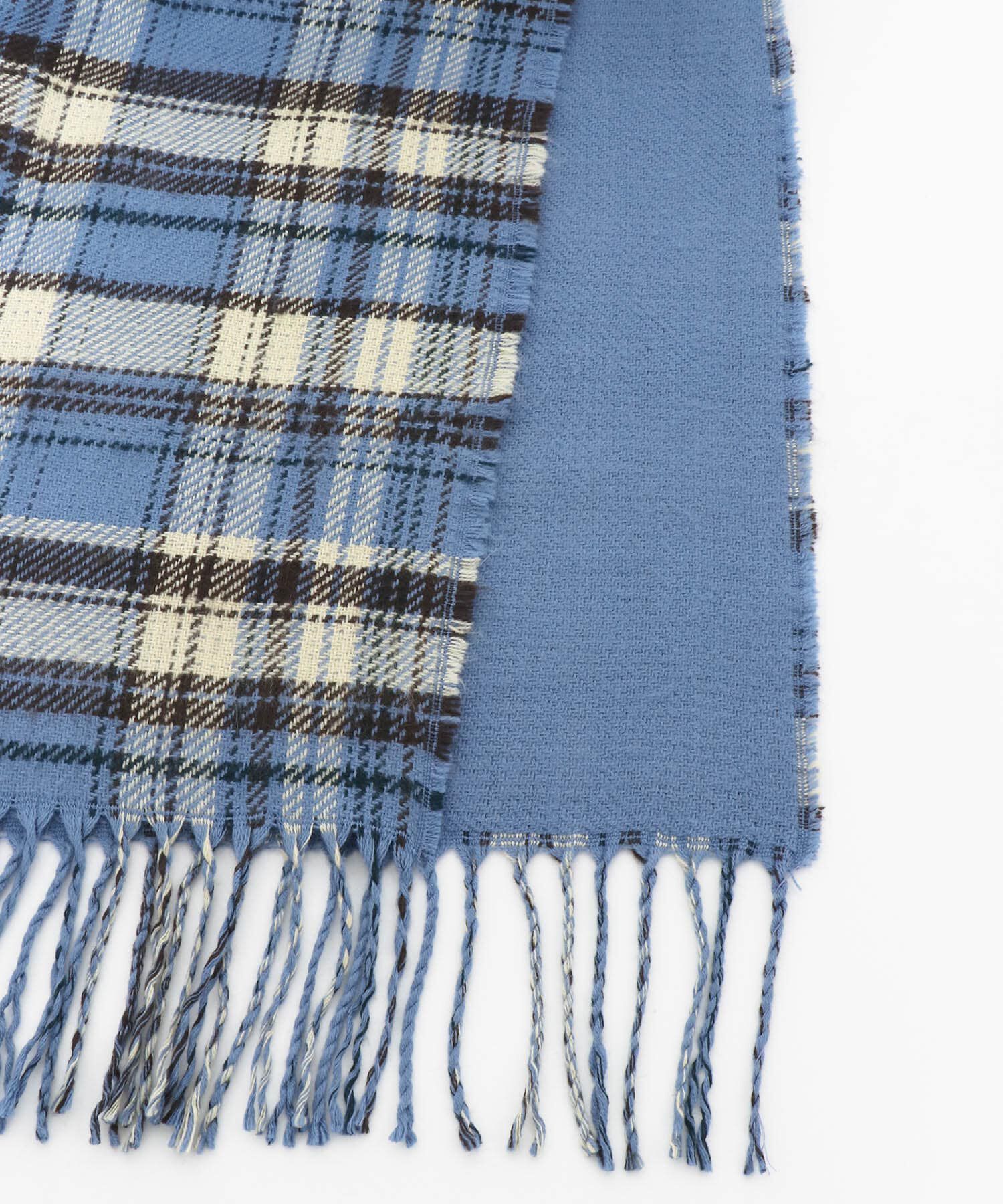  「リバーシブルチェックストール」|マフラー|