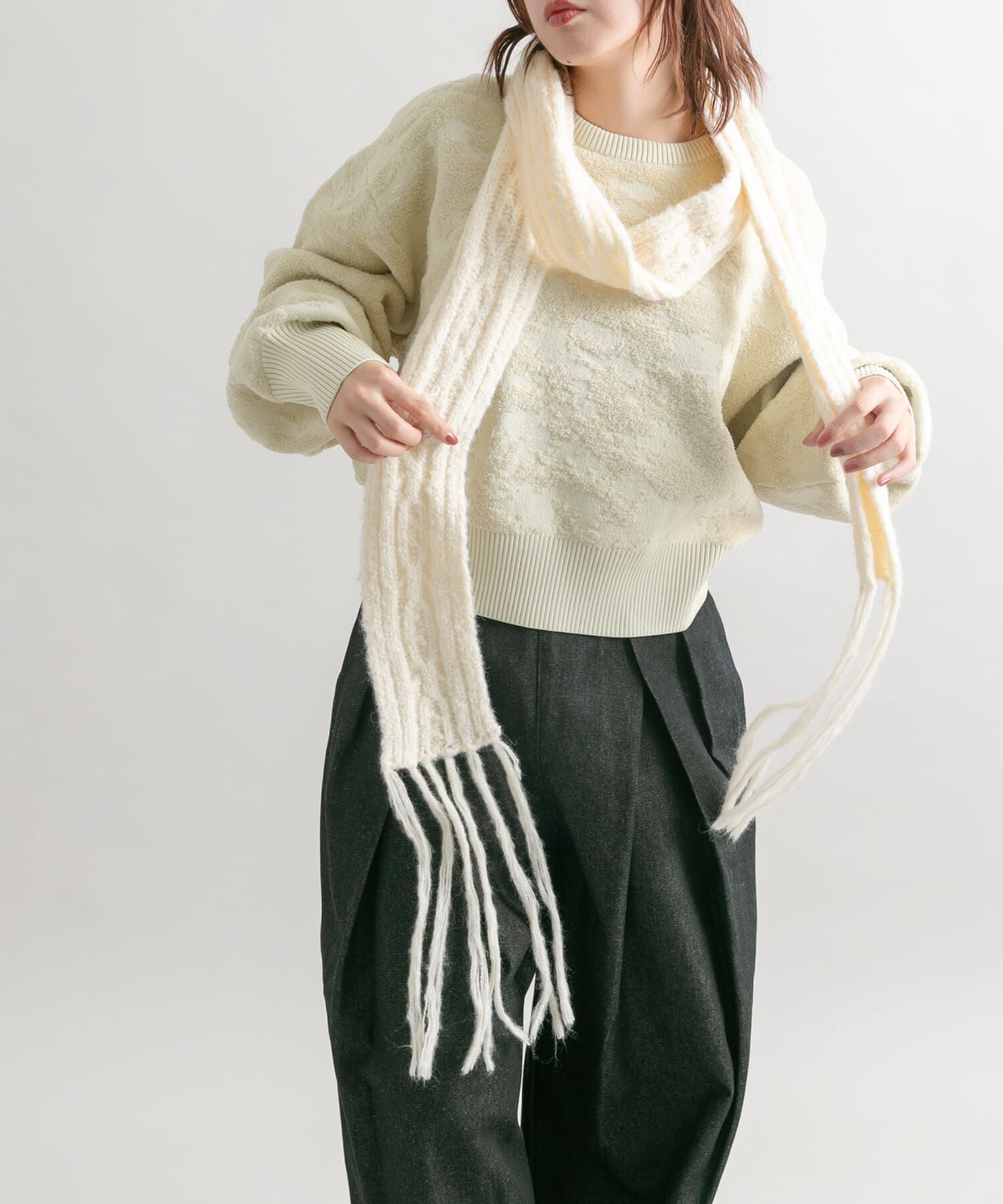  「スキニーロングマフラー」|マフラー|