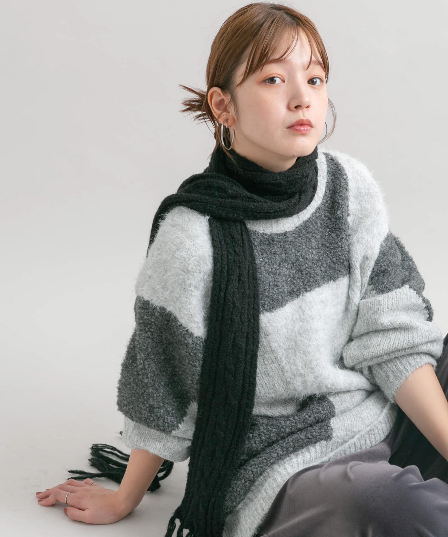  「スキニーロングマフラー」|マフラー|