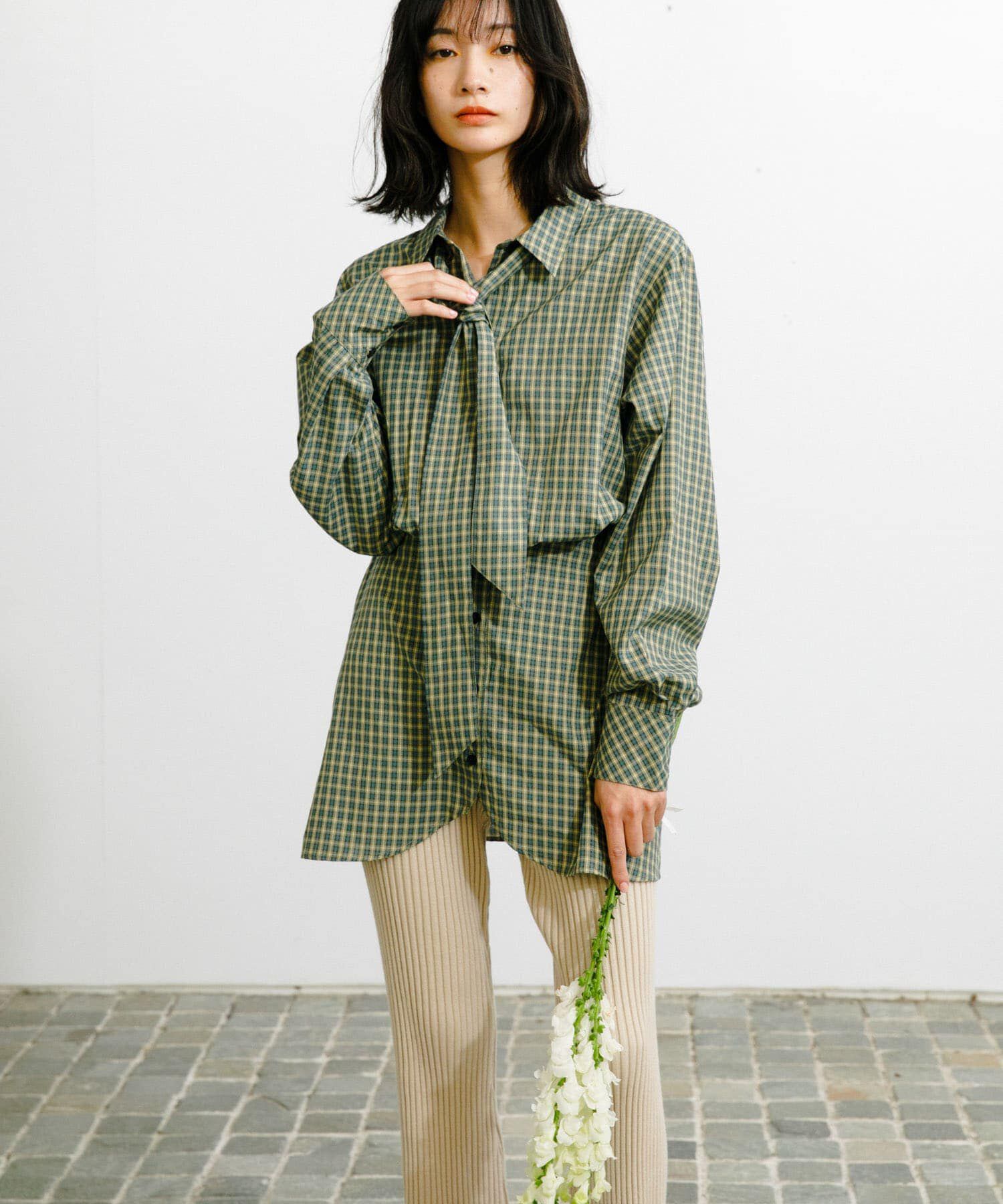  「ウエストマークチェックシャツ」|シャツ・ブラウス|