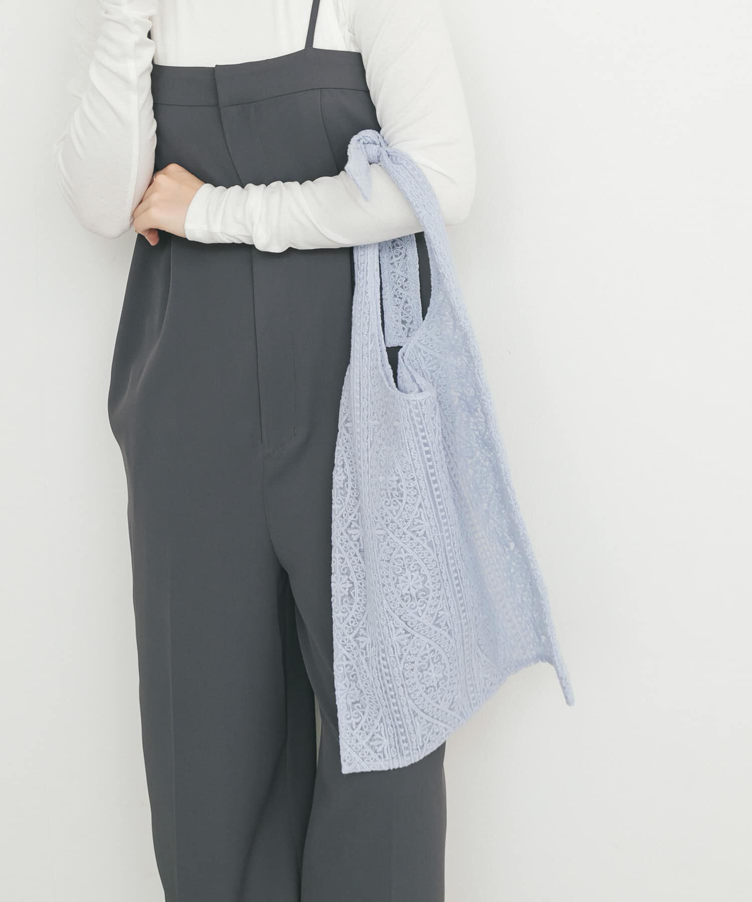  「シアーエンブロイダリーBAG」|ショルダー・メッセンジャー|ライトブルー