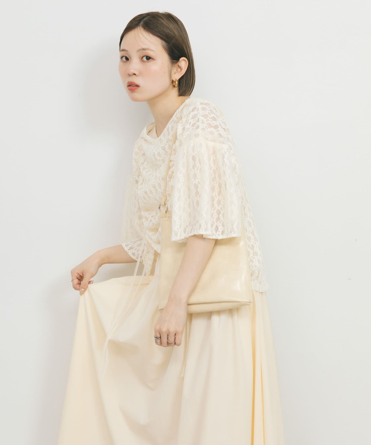  「ノースリーブドロストワンピース」|ワンピース|