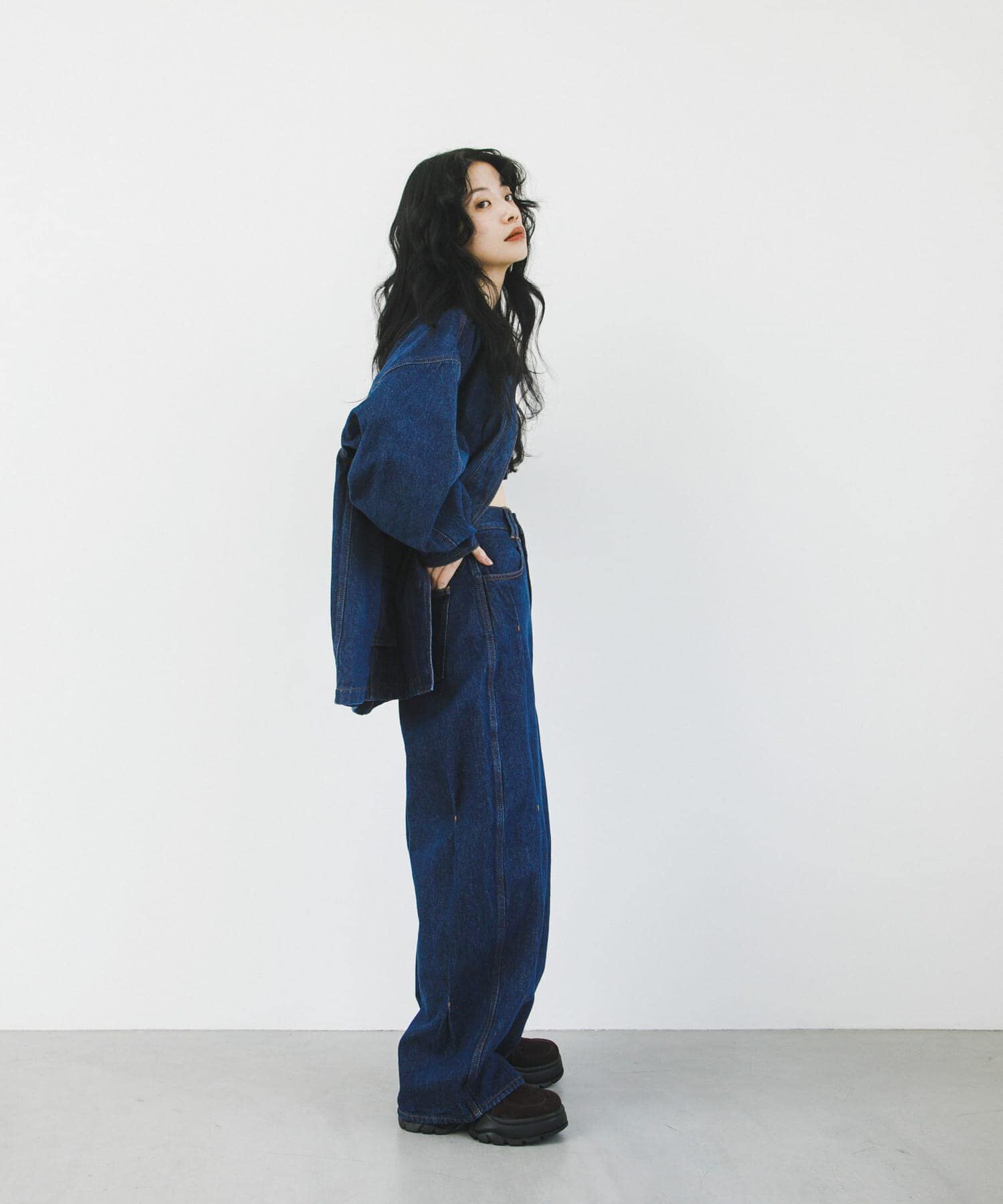  「タックWIDEデニム」|デニム|