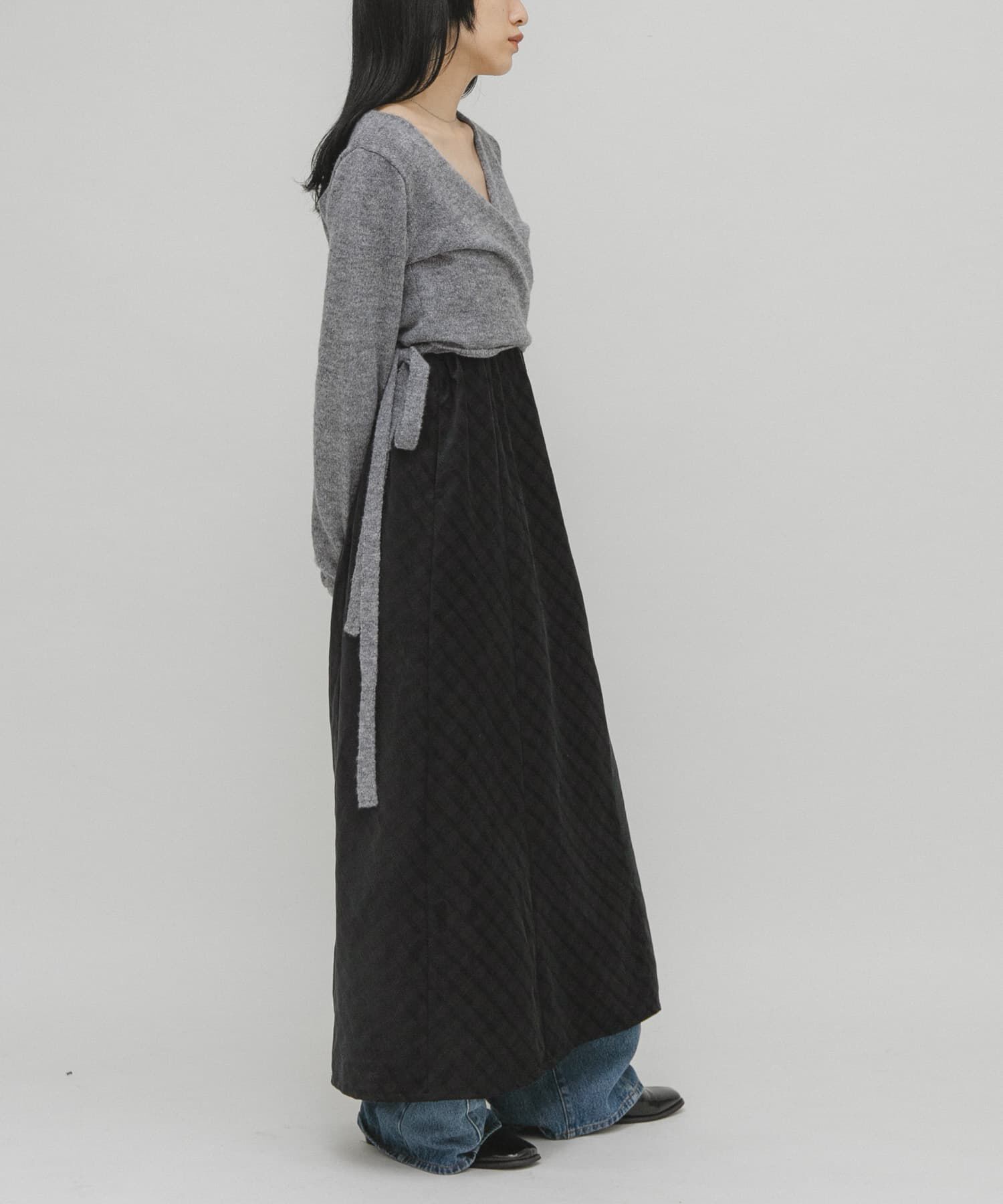  「チェックコーデュロイキャミワンピース」|ワンピース|