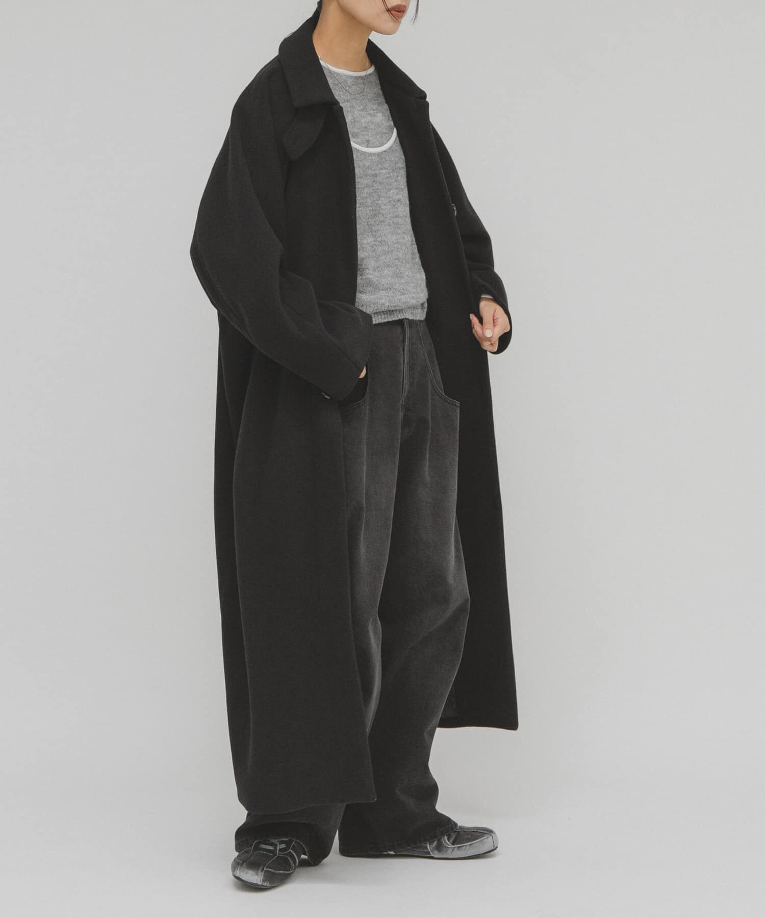  「ステンカラーコクーンロングコート」|ステンカラーコート|