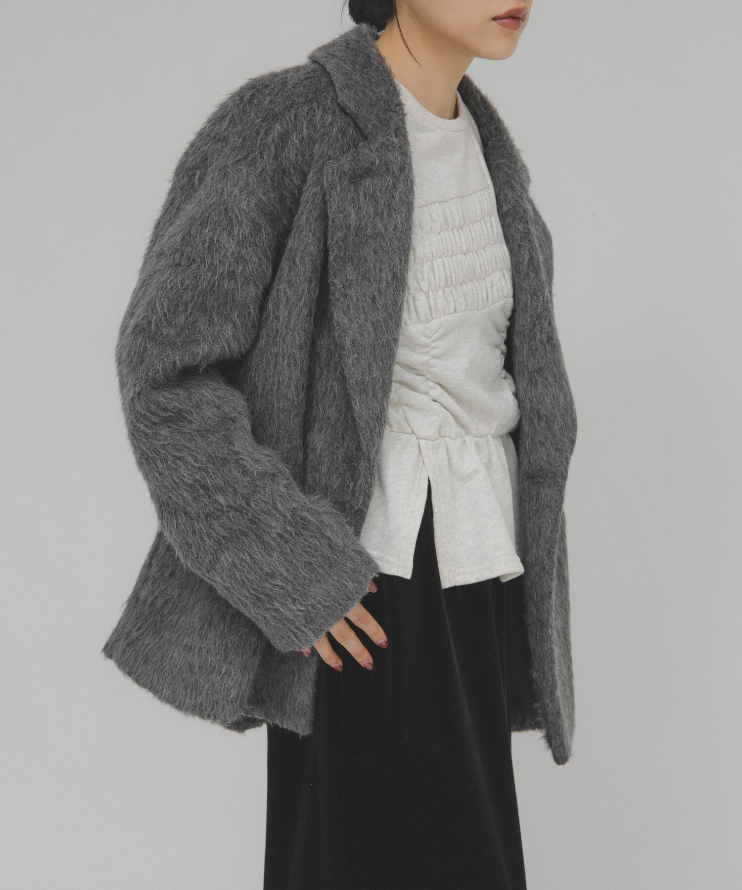  「ランダムシャーリングプルオーバー」|Tシャツ・カットソー|