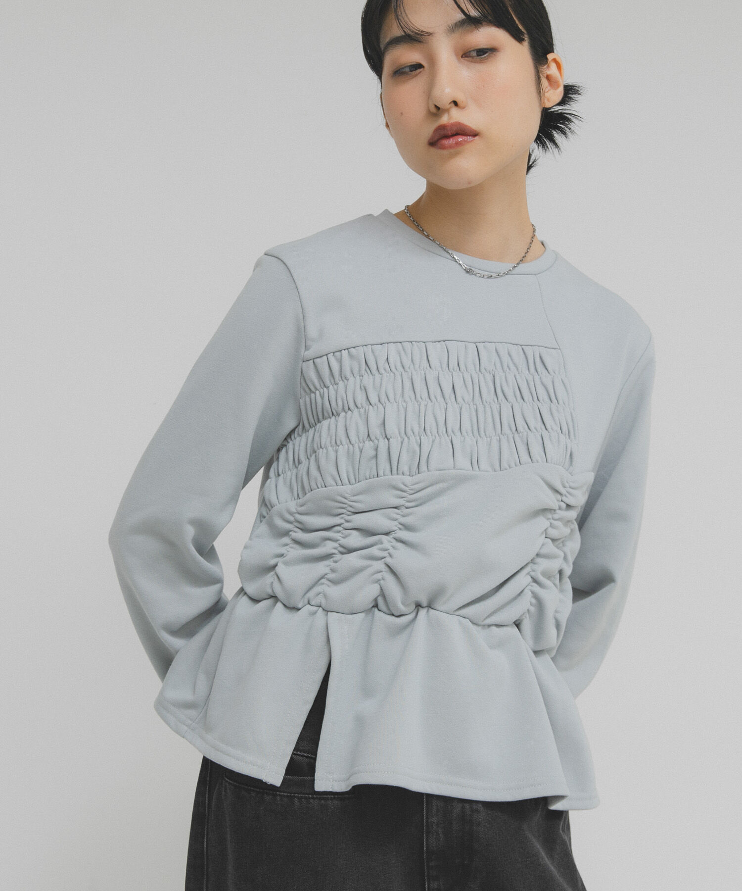  「ランダムシャーリングプルオーバー」|Tシャツ・カットソー|