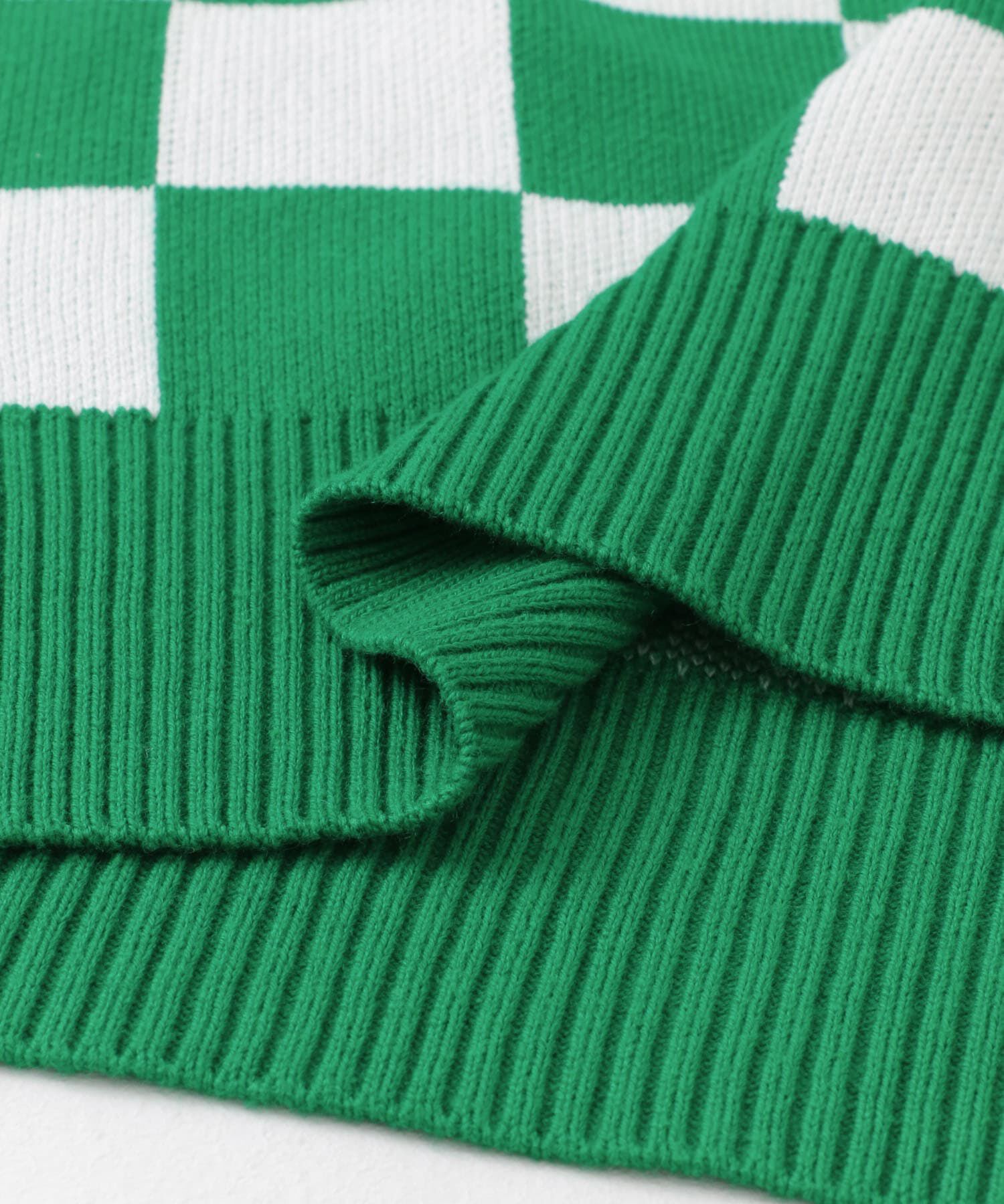 SENSE OF PLACE by URBAN RESEARCH「ブロックチェックカーディガンニットベスト」|ベスト・ジレ|