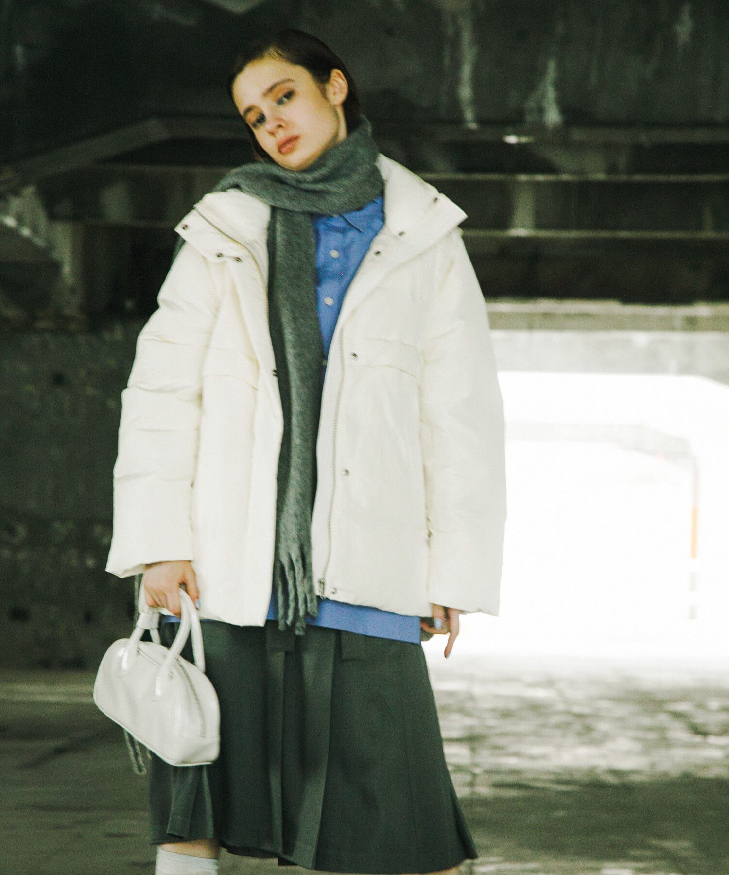 SENSE OF PLACE by URBAN RESEARCH「モヘアライクストール」|マフラー|