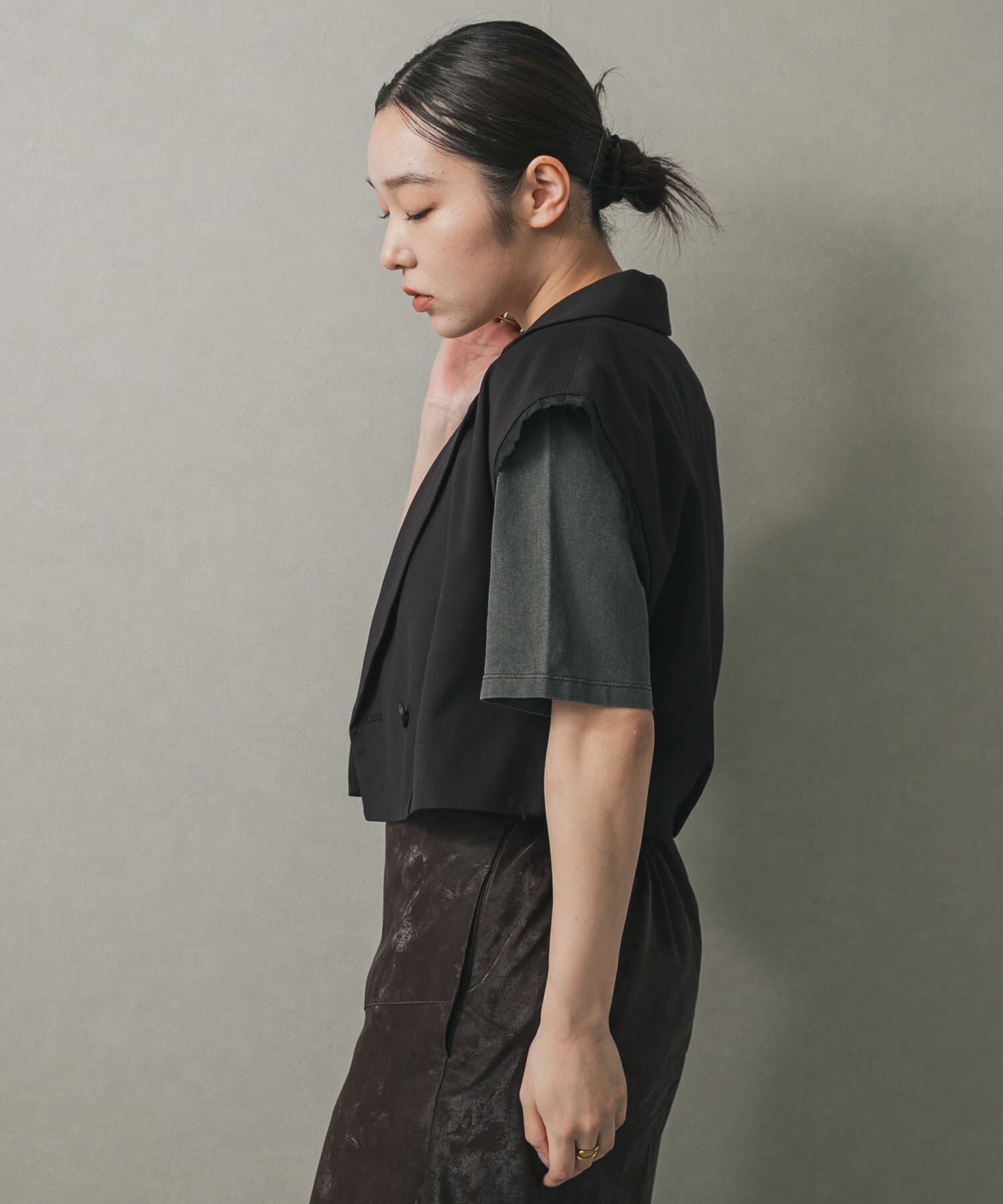 SENSE OF PLACE by URBAN RESEARCH「テーラードクロップドジレ」|ベスト・ジレ|