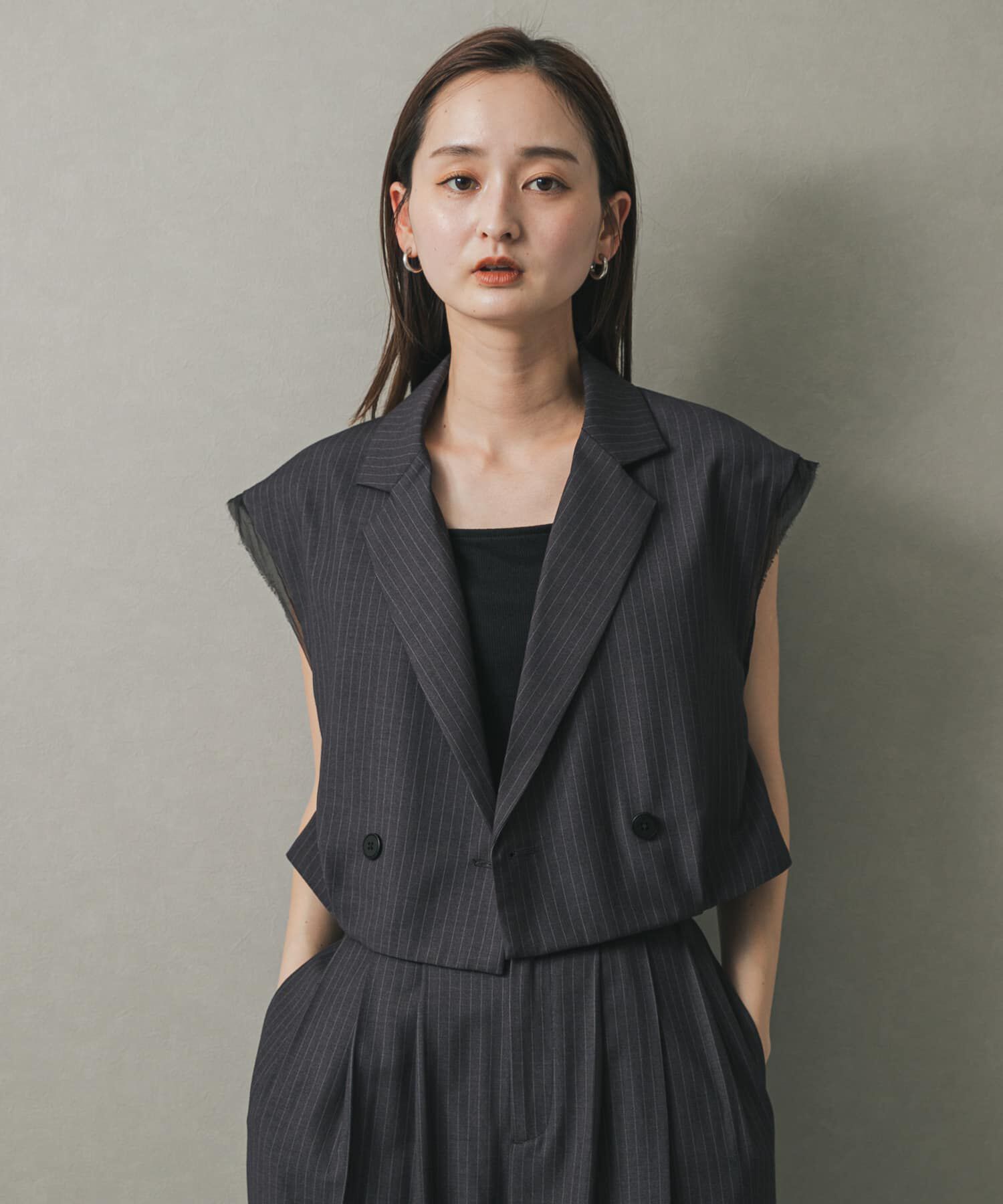 SENSE OF PLACE by URBAN RESEARCH「テーラードクロップドジレ」|ベスト・ジレ|