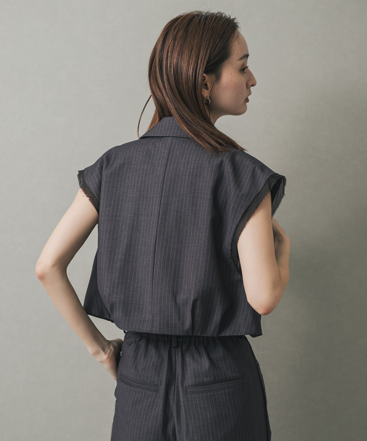 SENSE OF PLACE by URBAN RESEARCH「テーラードクロップドジレ」|ベスト・ジレ|