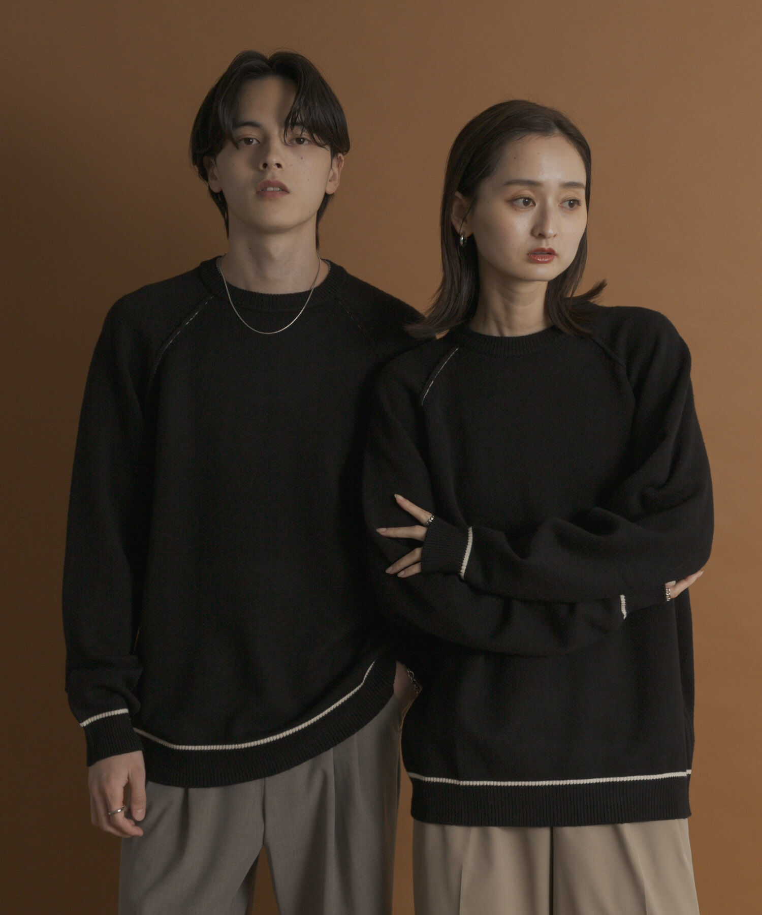 SENSE OF PLACE by URBAN RESEARCH「『一部WEB限定ｶﾗｰ』『洗濯可/毛玉防止』ｽﾄﾚｯﾁﾊｲｼｮｸﾗｲﾝﾆ」|ニット・セーター|