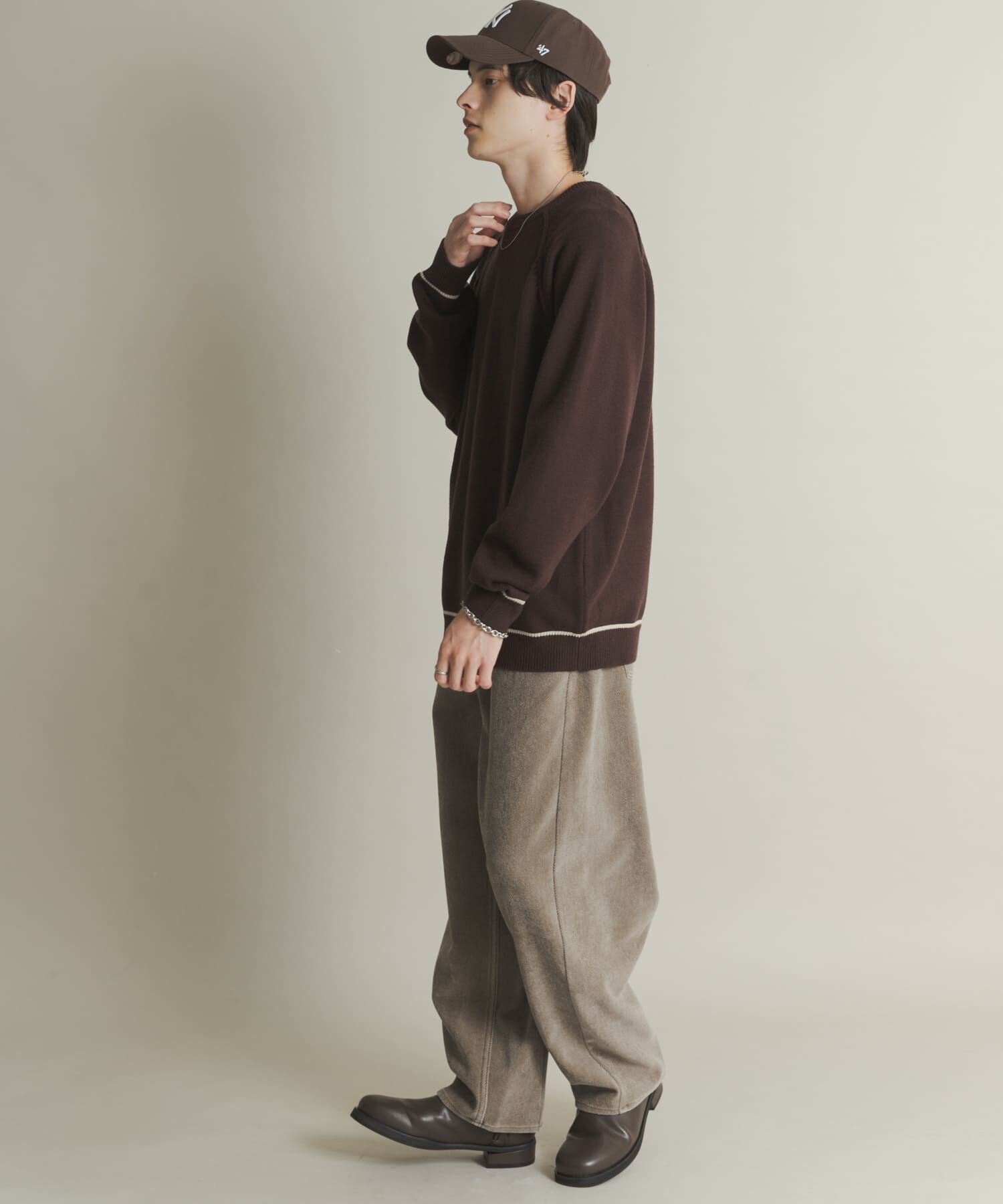 SENSE OF PLACE by URBAN RESEARCH「『一部WEB限定ｶﾗｰ』『洗濯可/毛玉防止』ｽﾄﾚｯﾁﾊｲｼｮｸﾗｲﾝﾆ」|ニット・セーター|