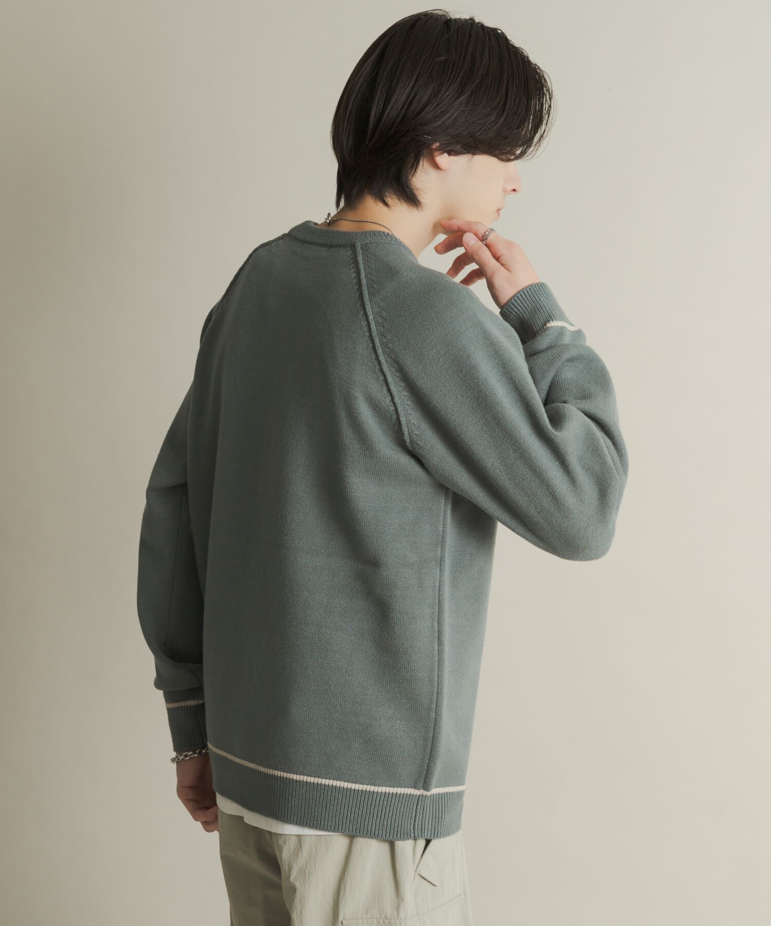 SENSE OF PLACE by URBAN RESEARCH「『一部WEB限定ｶﾗｰ』『洗濯可/毛玉防止』ｽﾄﾚｯﾁﾊｲｼｮｸﾗｲﾝﾆ」|ニット・セーター|