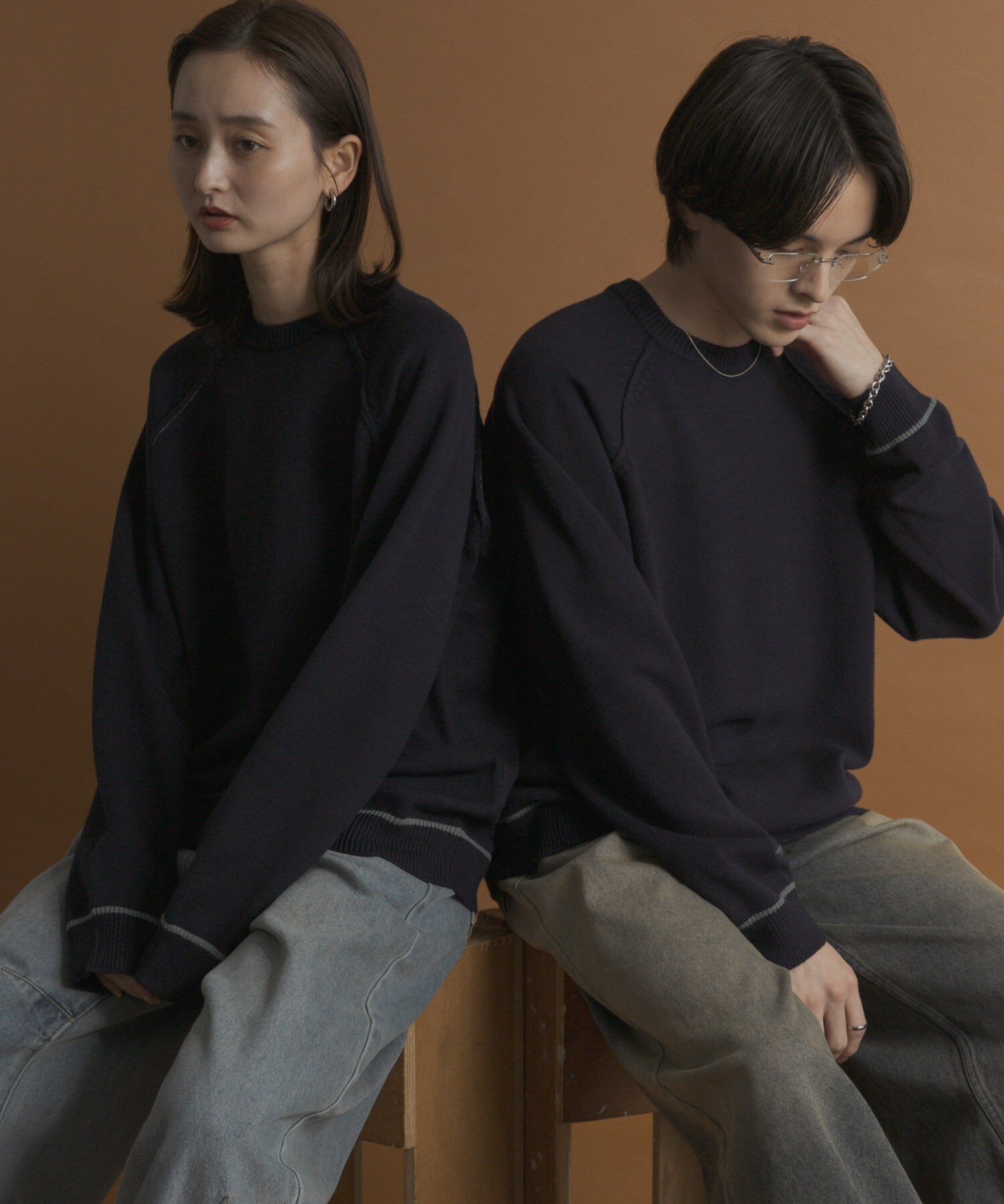 SENSE OF PLACE by URBAN RESEARCH「『一部WEB限定ｶﾗｰ』『洗濯可/毛玉防止』ｽﾄﾚｯﾁﾊｲｼｮｸﾗｲﾝﾆ」|ニット・セーター|