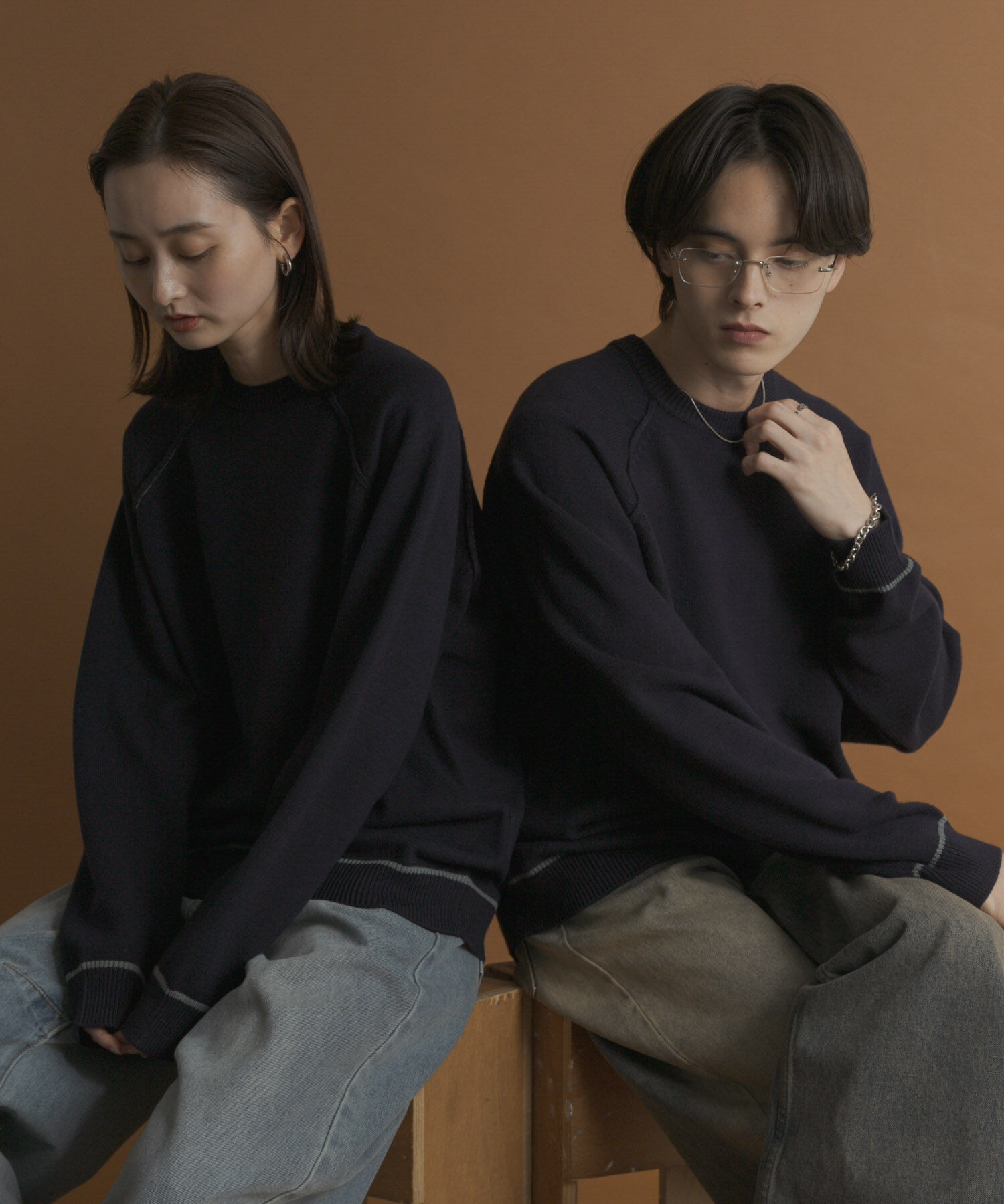 SENSE OF PLACE by URBAN RESEARCH「『一部WEB限定ｶﾗｰ』『洗濯可/毛玉防止』ｽﾄﾚｯﾁﾊｲｼｮｸﾗｲﾝﾆ」|ニット・セーター|