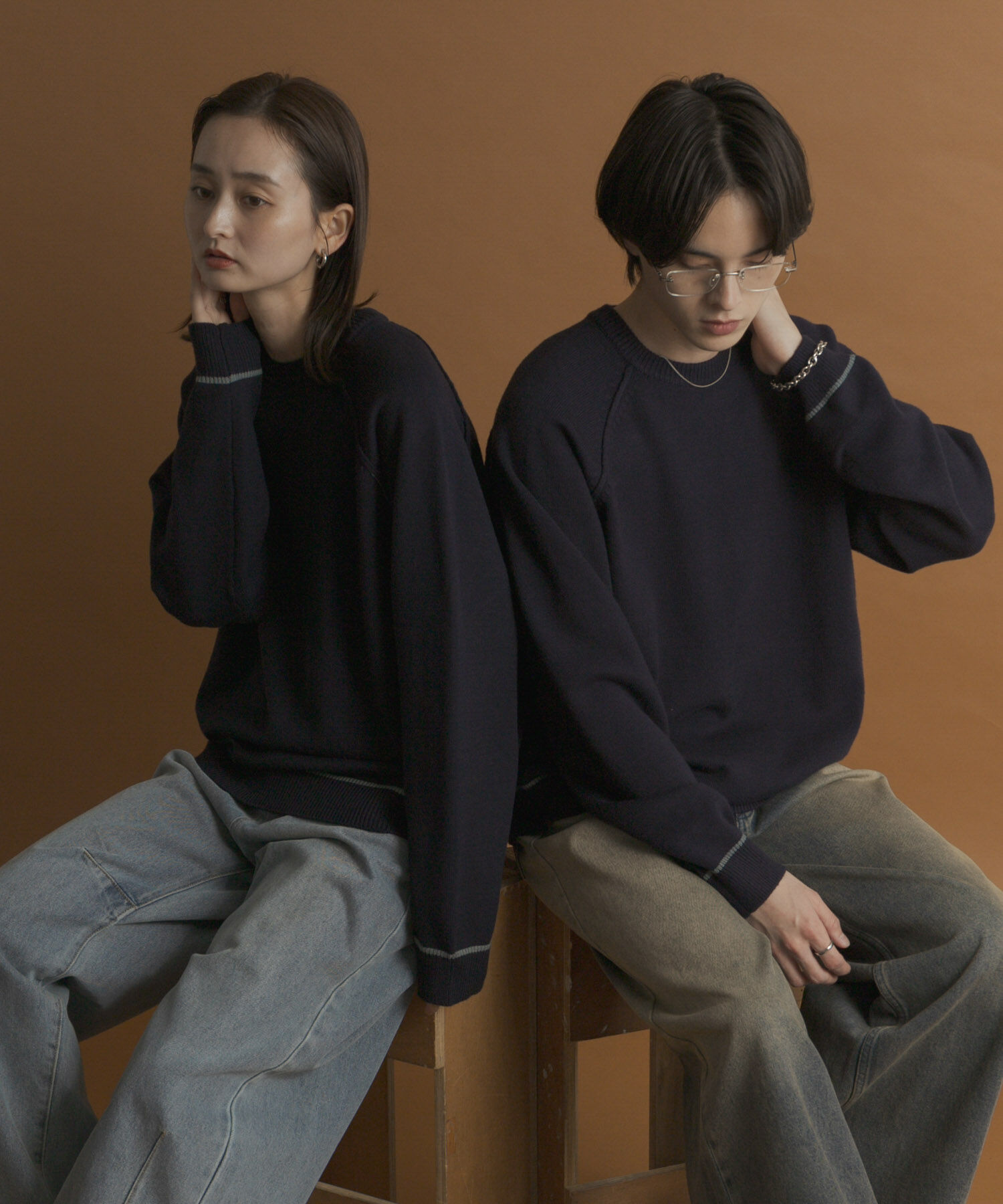 SENSE OF PLACE by URBAN RESEARCH「『一部WEB限定ｶﾗｰ』『洗濯可/毛玉防止』ｽﾄﾚｯﾁﾊｲｼｮｸﾗｲﾝﾆ」|ニット・セーター|