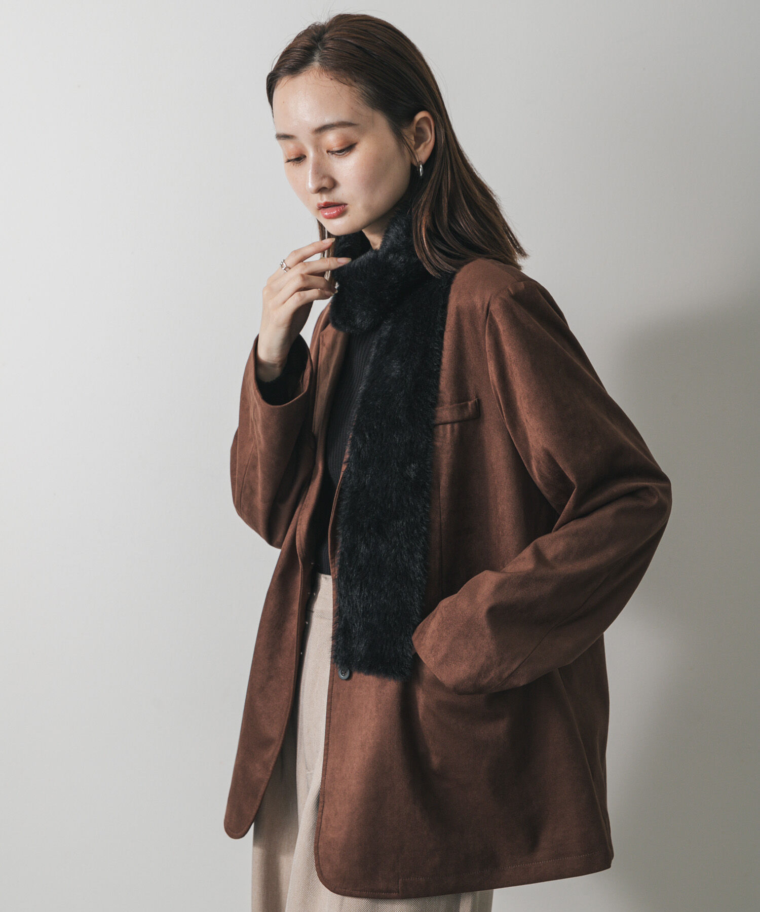 SENSE OF PLACE by URBAN RESEARCH「シャギーナローストール」|マフラー|