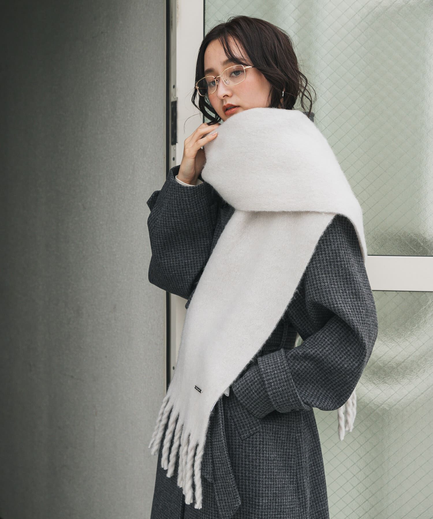 SENSE OF PLACE by URBAN RESEARCH「モヘアライクストール」|マフラー|