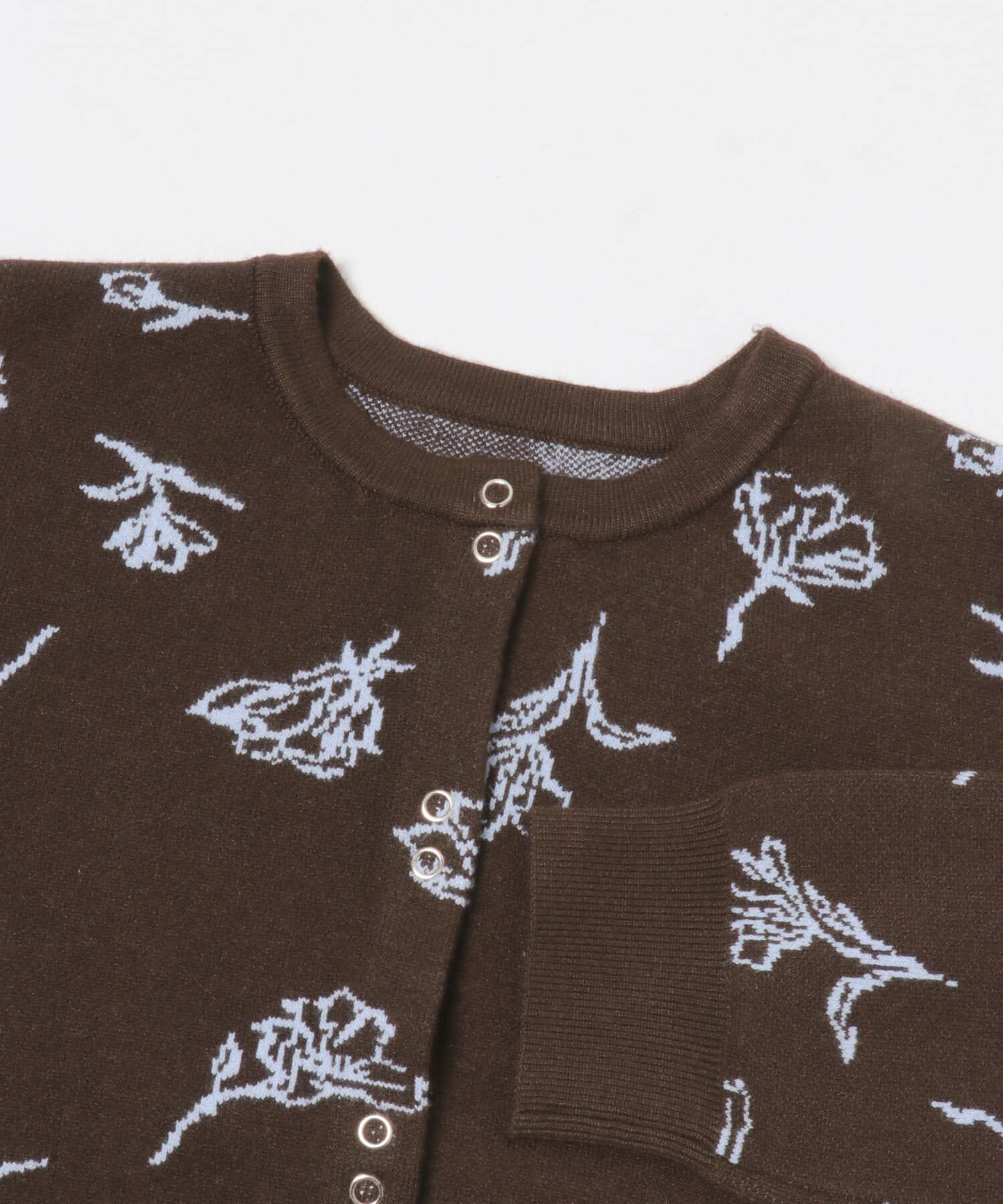 SENSE OF PLACE by URBAN RESEARCH「『洗濯可』ジャガードフラワーコンパクトニットカーディガン」|カーディガン|