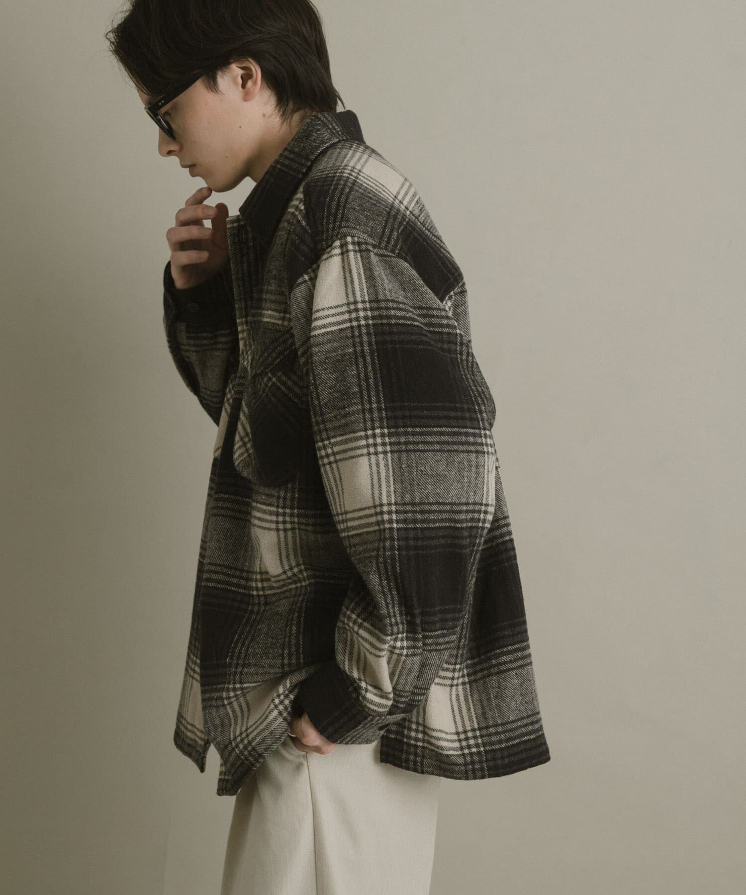 SENSE OF PLACE by URBAN RESEARCH「ブラッシュドヘビーネルチェックシャツ」|シャツ・ブラウス|