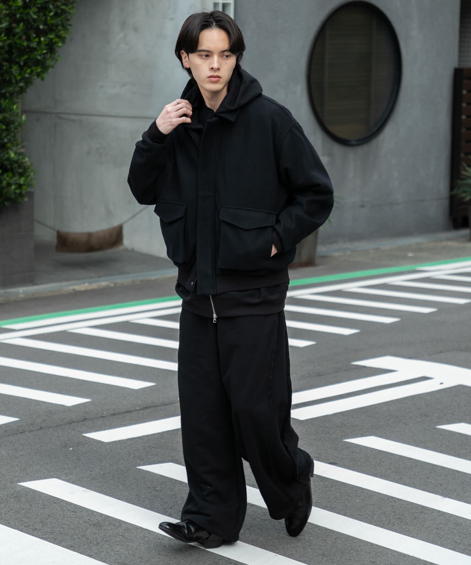 SENSE OF PLACE by URBAN RESEARCH「『UR TECH』カットメルトンブルゾン」|ブルゾン・スタジャン|