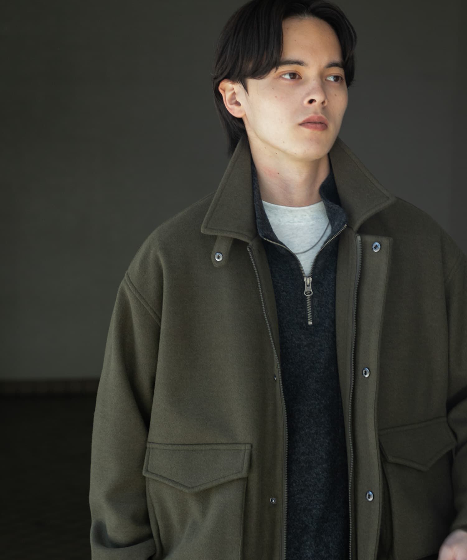 SENSE OF PLACE by URBAN RESEARCH「『UR TECH』カットメルトンブルゾン」|ブルゾン・スタジャン|