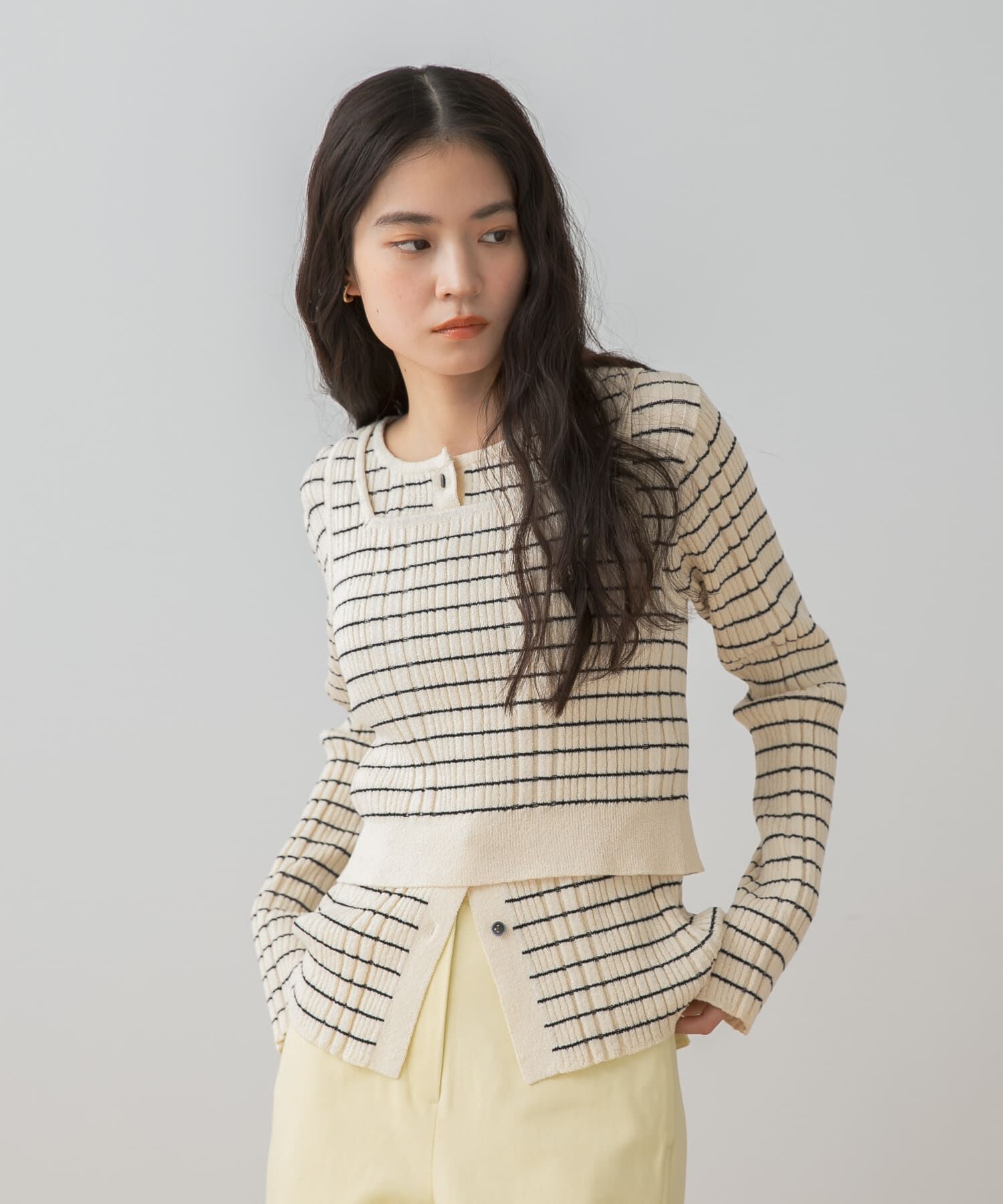 SENSE OF PLACE by URBAN RESEARCH「『洗濯可』2WAYニットアンサンブル」|ニット・セーター|