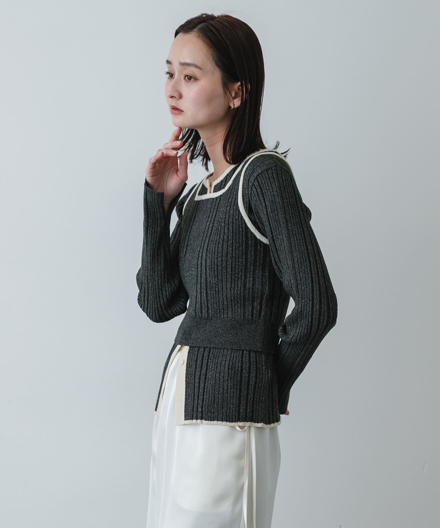 SENSE OF PLACE by URBAN RESEARCH「『洗濯可』2WAYニットアンサンブル」|ニット・セーター|