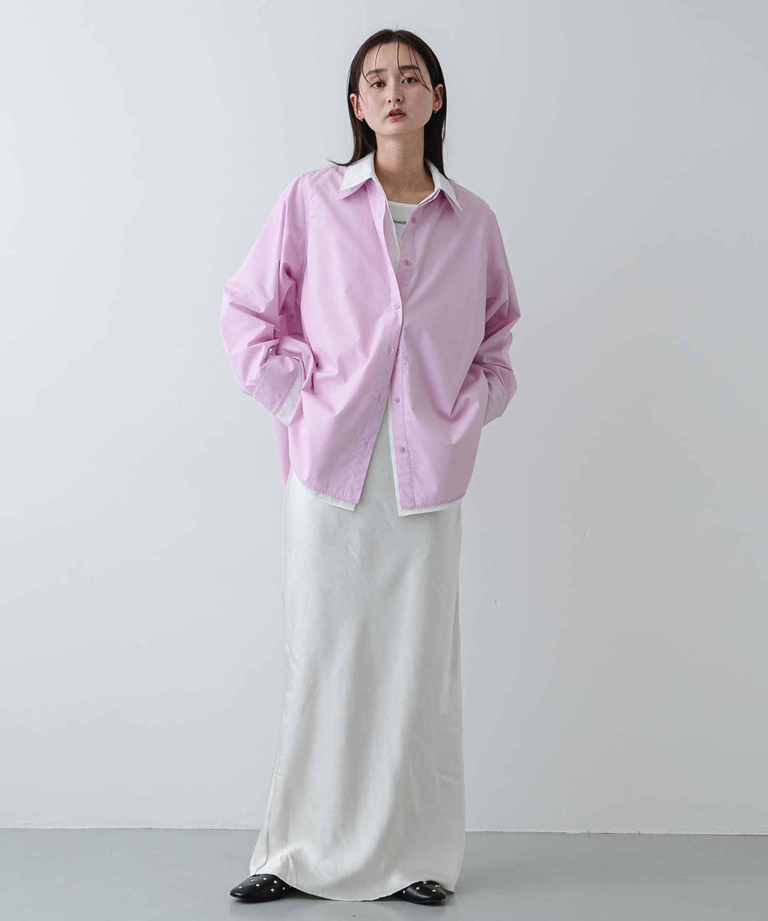 SENSE OF PLACE by URBAN RESEARCH「『WEB限定』フェイクレイヤードルーズシャツ」|シャツ・ブラウス|