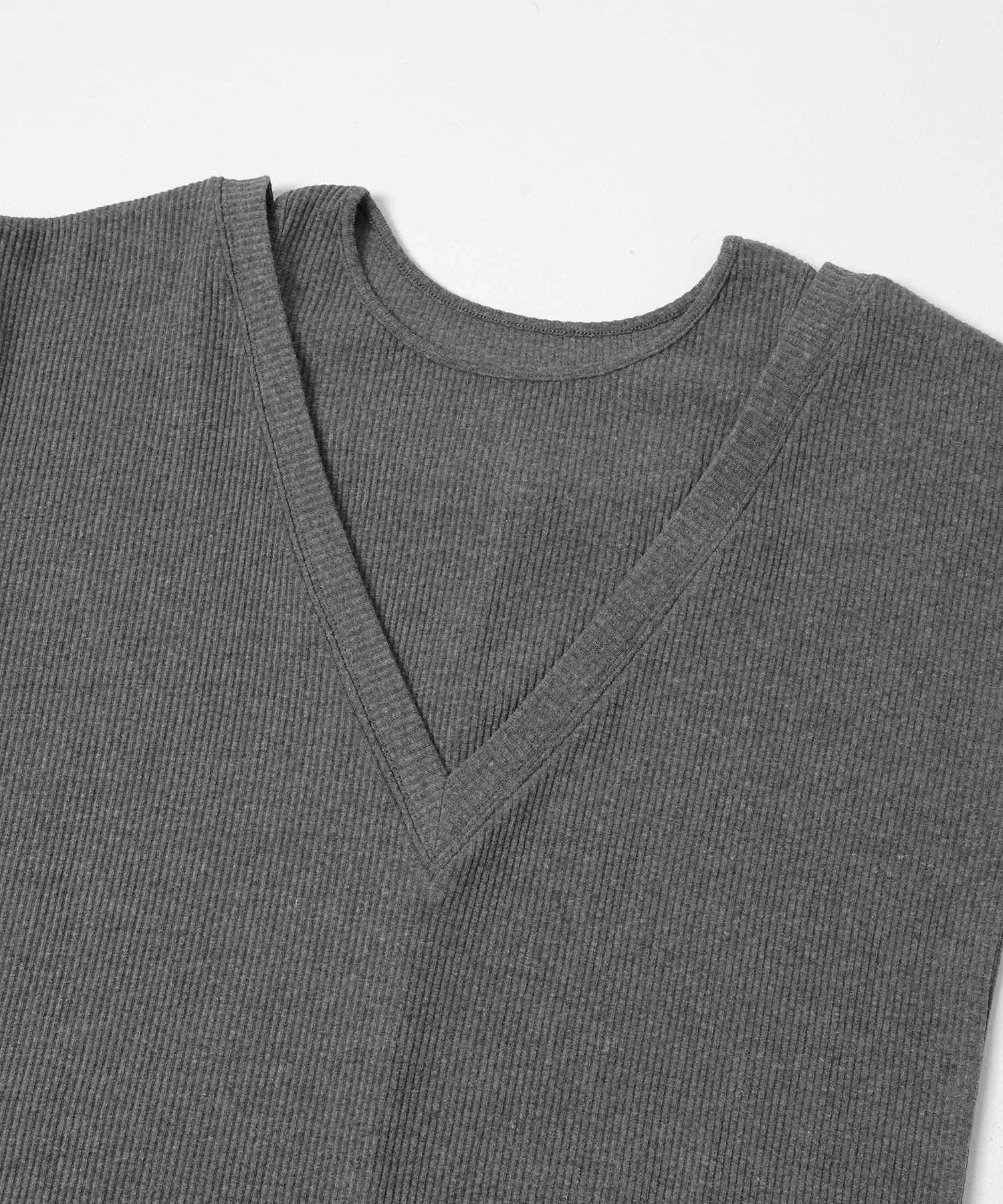 SENSE OF PLACE by URBAN RESEARCH「レイヤードネックリブワンピース」|ワンピース|