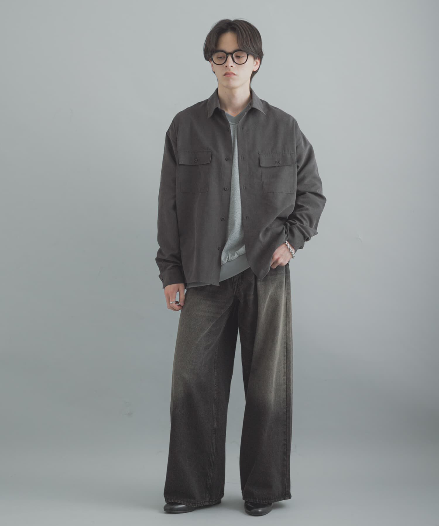 SENSE OF PLACE by URBAN RESEARCH「F/Sダブルポケットロングスリーブシャツ」|シャツ・ブラウス|