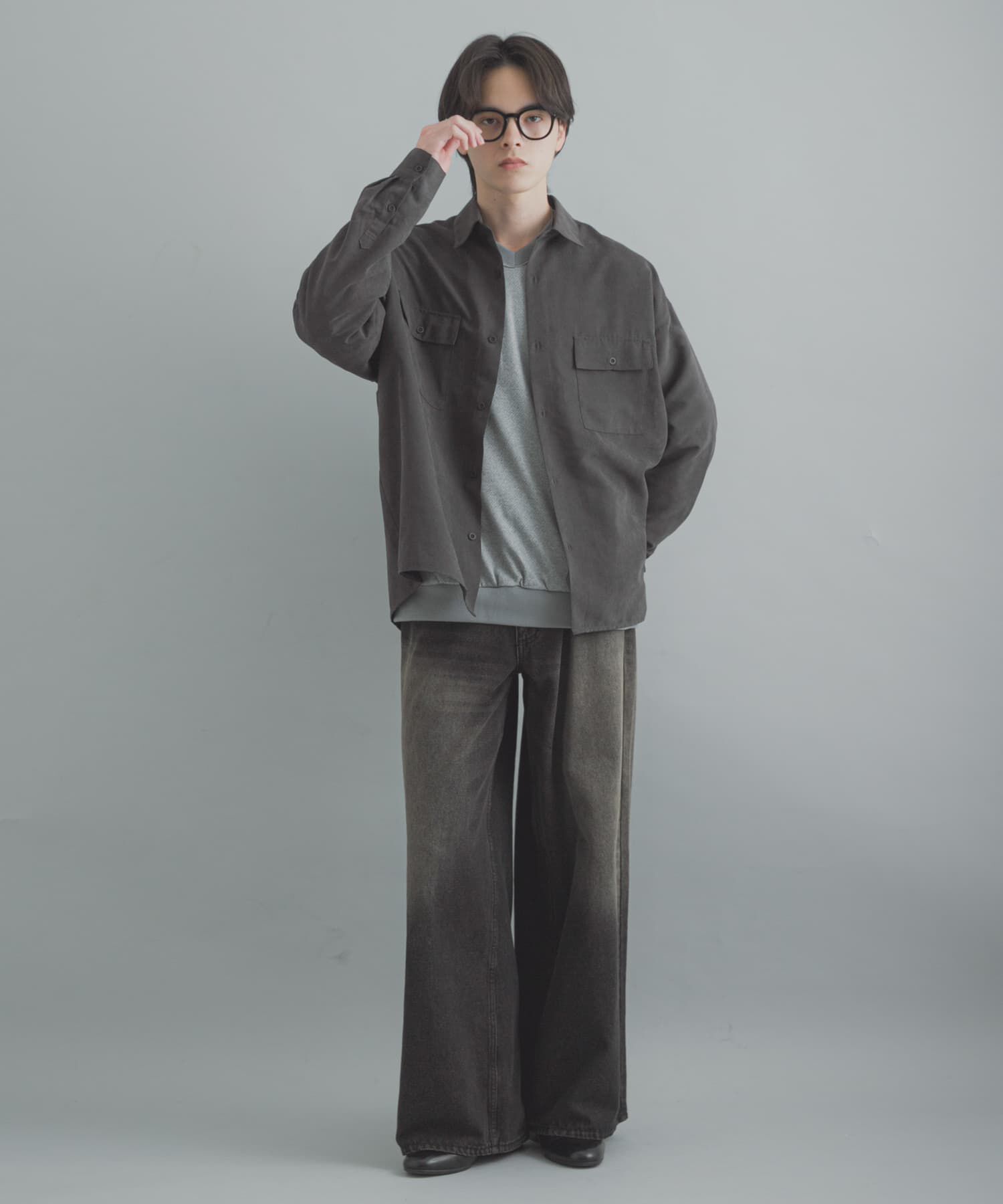 SENSE OF PLACE by URBAN RESEARCH「F/Sダブルポケットロングスリーブシャツ」|シャツ・ブラウス|