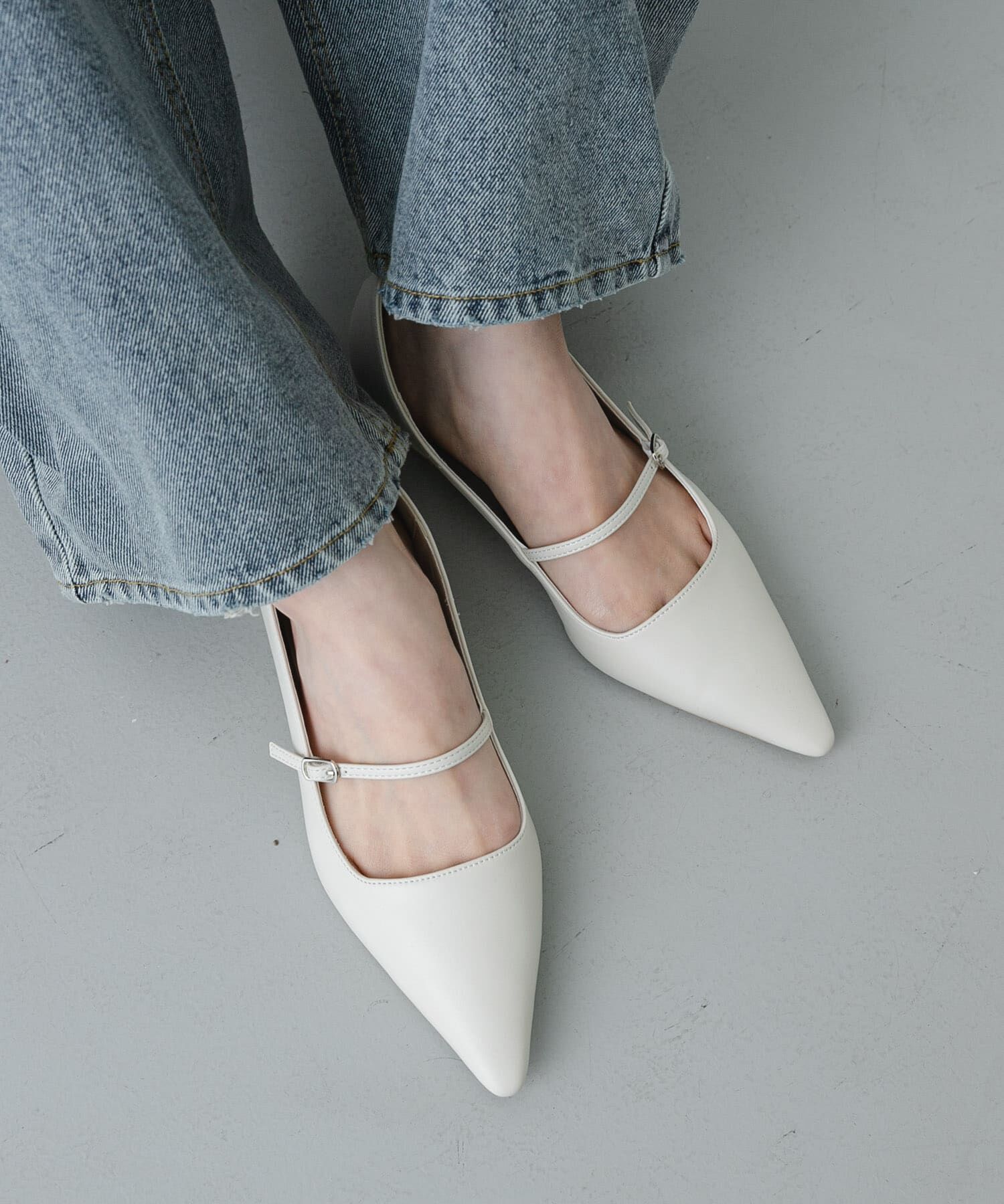 SENSE OF PLACE by URBAN RESEARCH「『抗菌』ポインテッドフラットパンプス」|パンプス|