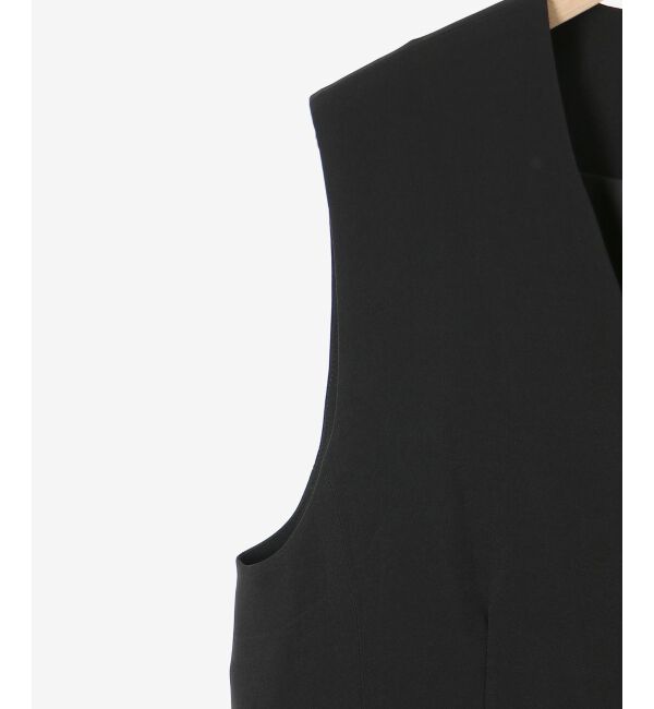 le.coeur blanc「《手洗い可能》Vカラージレジャケット」|ベスト・ジレ|