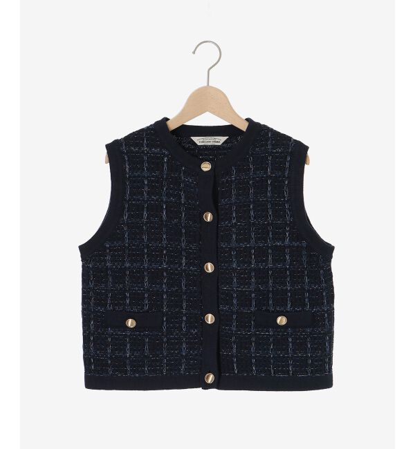 le.coeur blanc「TORRAZZO DONNA 別注ツイード調ベスト」|ベスト・ジレ|