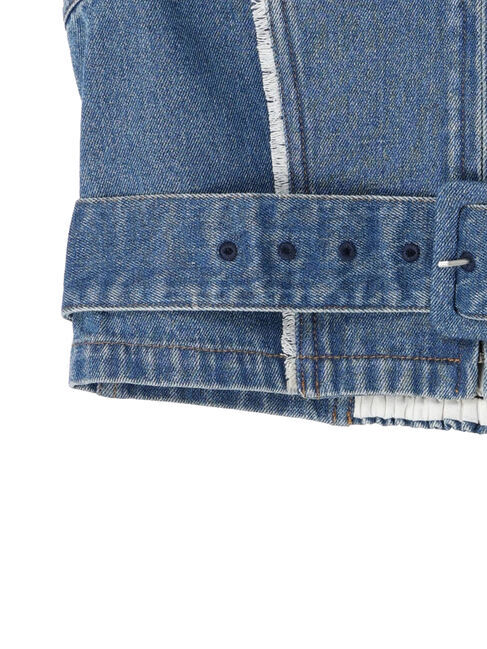 earth music&ecology「ウエストベルト付きデニムビスチェ」|ベスト・ジレ|