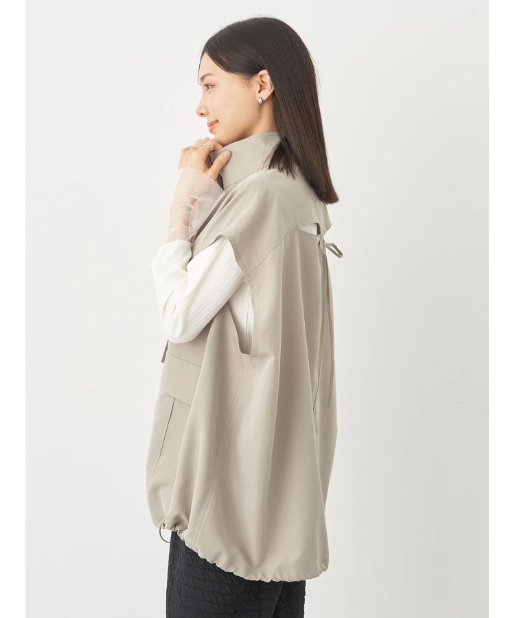 earth music&ecology「ミリタリースタンドカラーベスト」|ベスト・ジレ|