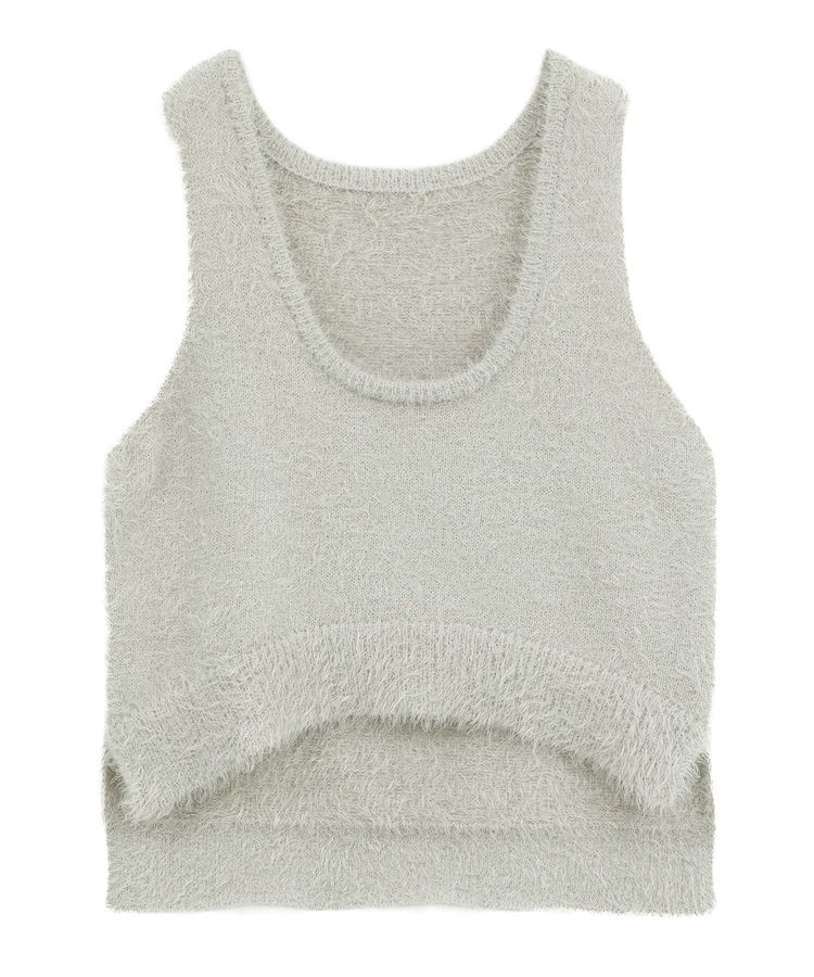 earth music&ecology「フェザーUネックニットベスト」|ベスト・ジレ|