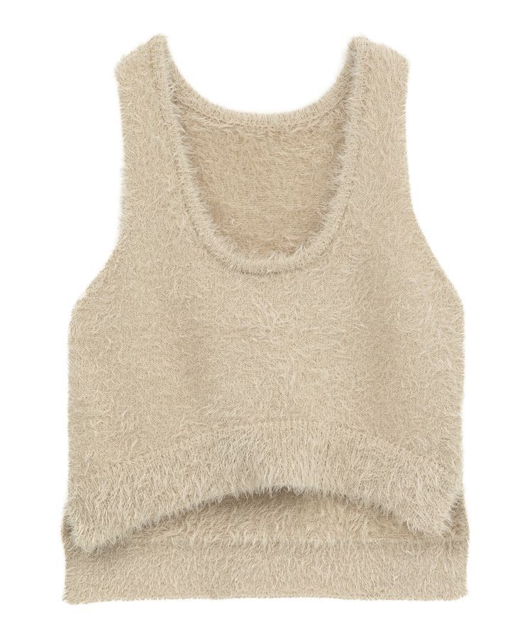 earth music&ecology「フェザーUネックニットベスト」|ベスト・ジレ|