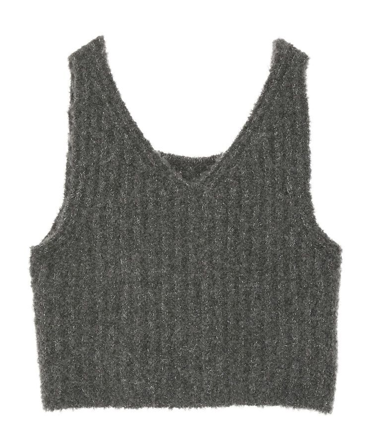 earth music&ecology「MIXカラーブークレニットビスチェ」|ベスト・ジレ|